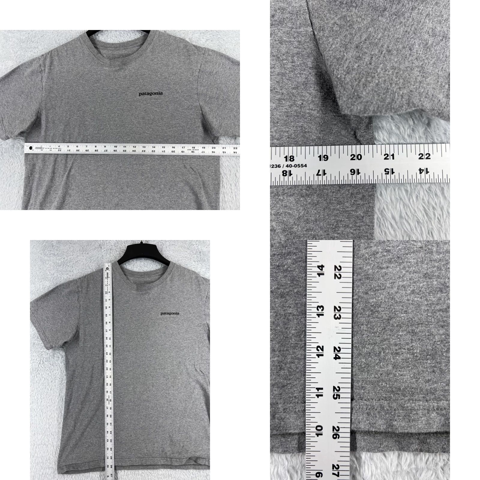 Patagonia Patagonia Shirt Men Medium Gray Cotton Short Sleeve Crew Neck Logo Back View Size US M / EU 48-50 / 2 - 8 Thumbnail