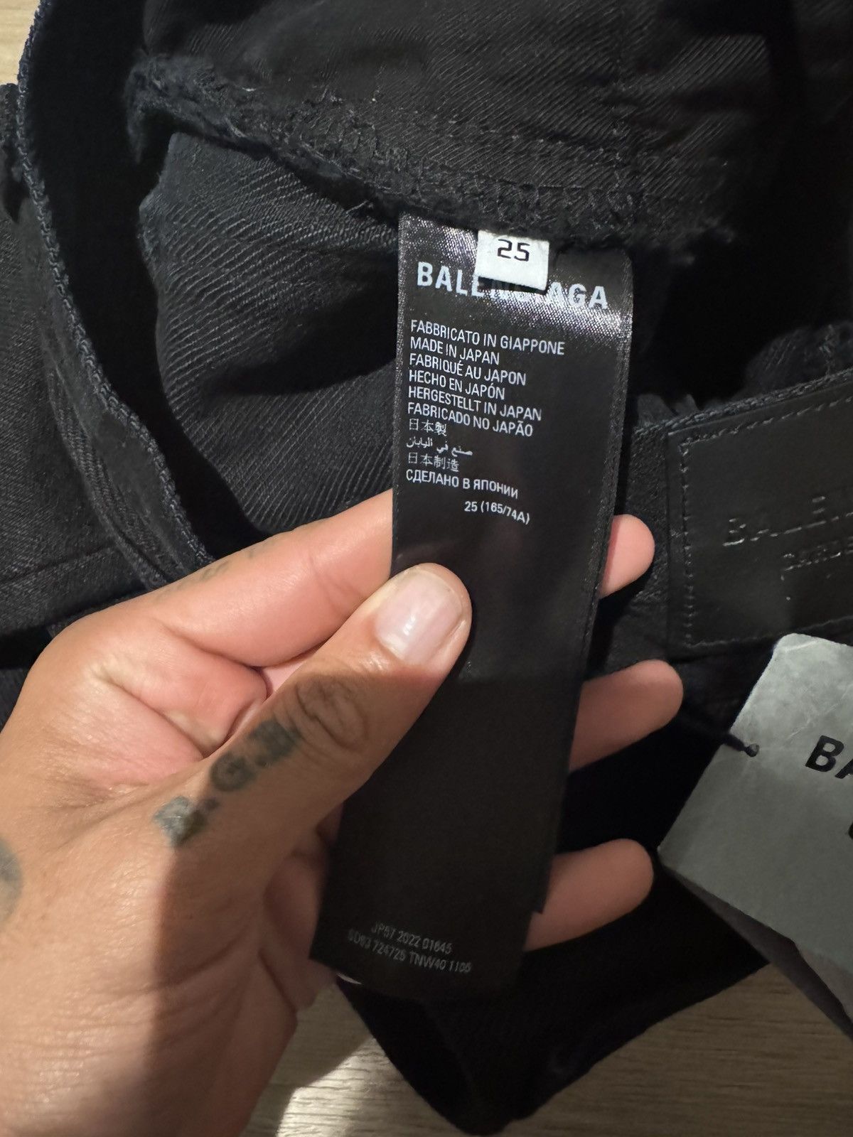 Balenciaga Balenciaga Japanese Selvedge Denim Garde Robe Size 25" / US 0 / IT 36 - 3 Thumbnail