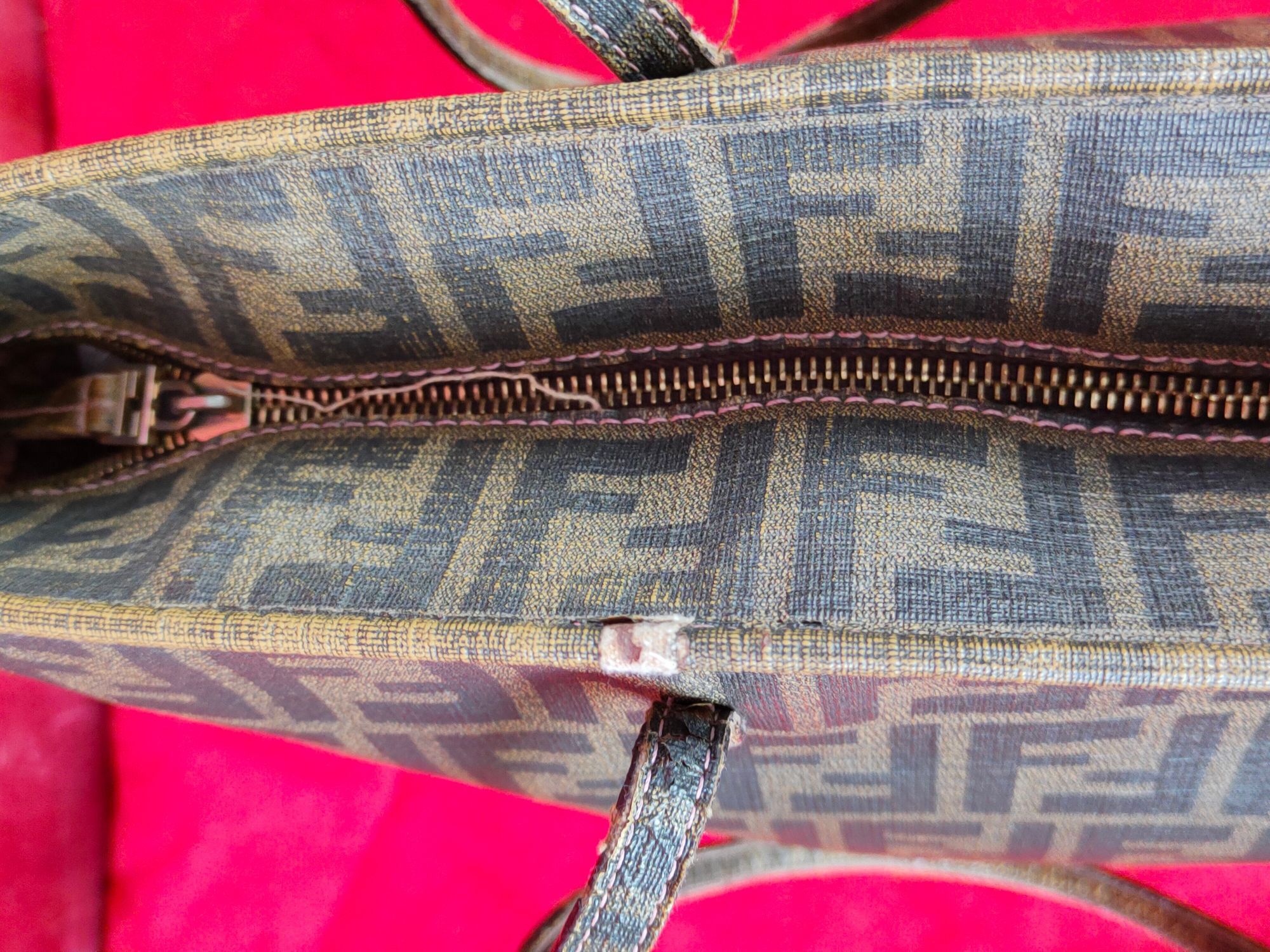 Fendi Fendi Vintage monogram Tote shoulder Bag #SB002DLAL Size ONE SIZE - 16 Thumbnail