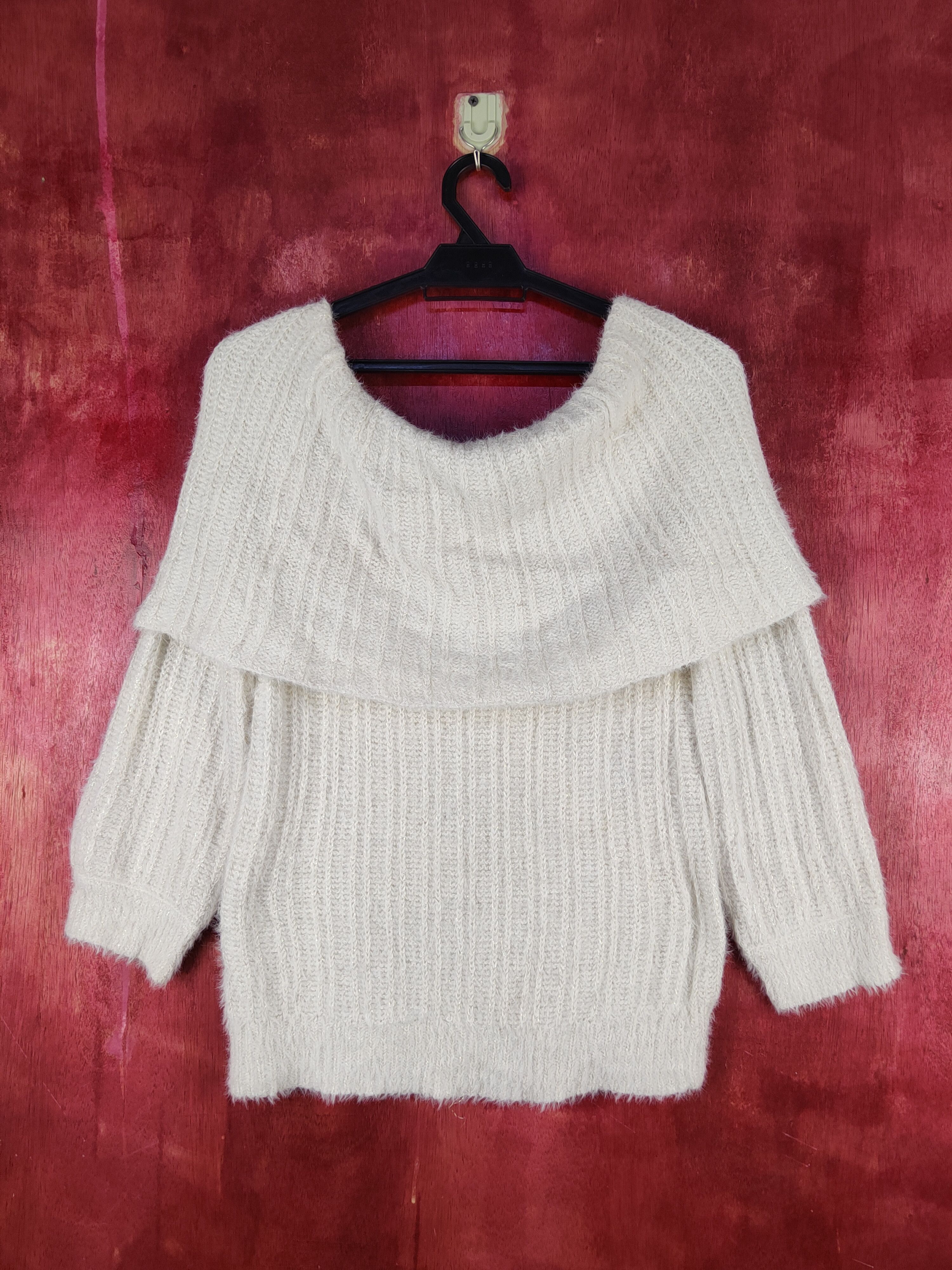 Japanese Brand Rag Out Cream Shag Shaggy Fur Mohair Knitwear #S2281 Size M / US 6-8 / IT 42-44 - 7 Thumbnail