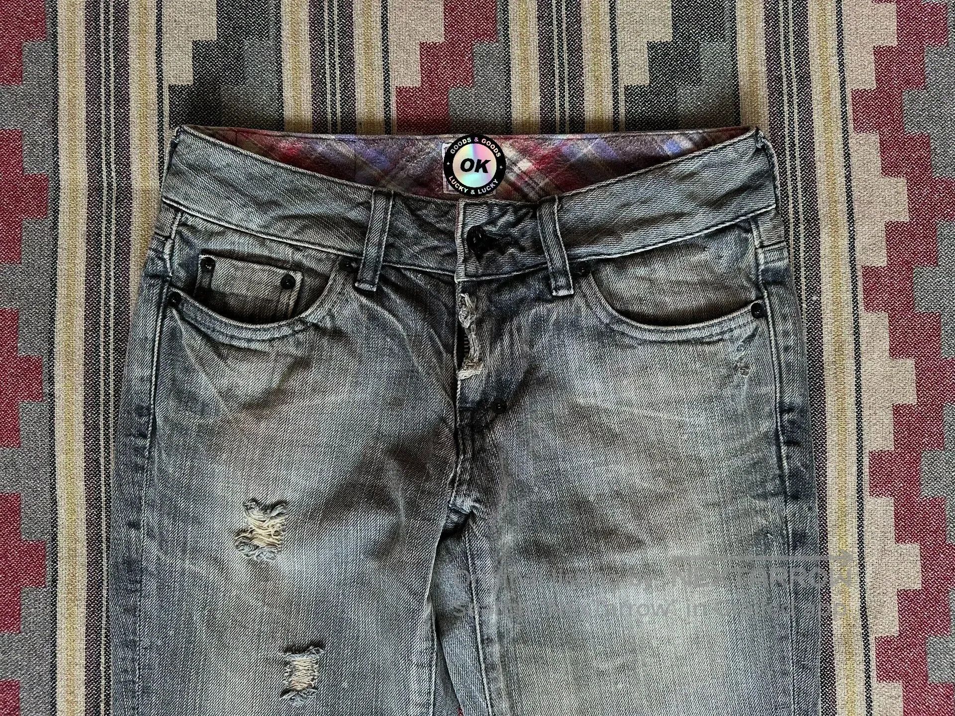Other Vintage Distressed Wash Ripped Denim Pants. Size 24" / US 00 / IT 34 - 3 Thumbnail