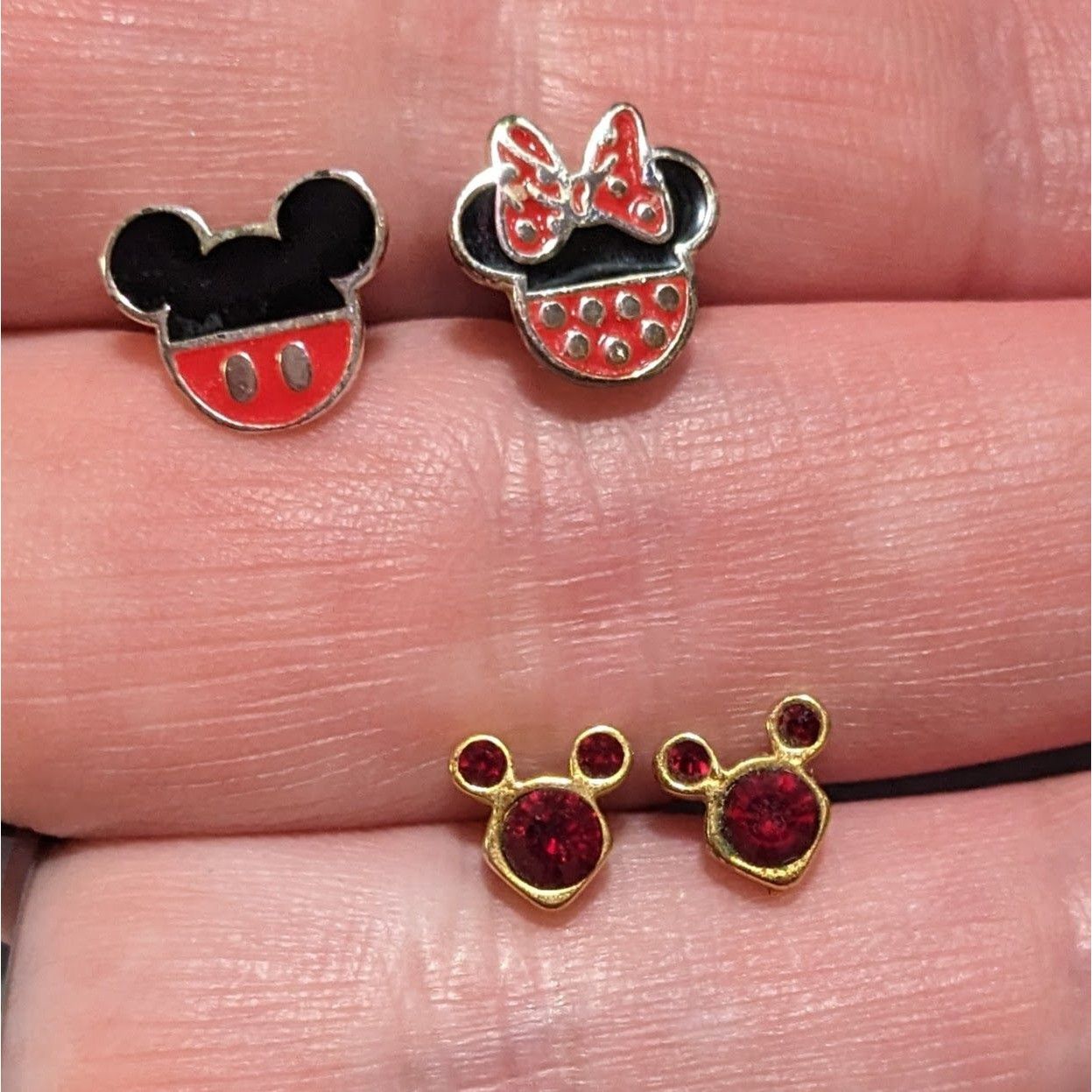 Disney Mickey Mouse Earring Pairs (2 Pairs) Size ONE SIZE - 3 Thumbnail