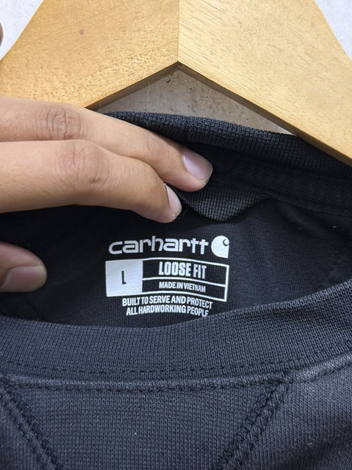 Carhartt Faded Carhartt Small Logo Sweater sweatshirt Size US L / EU 52-54 / 3 - 4 Thumbnail