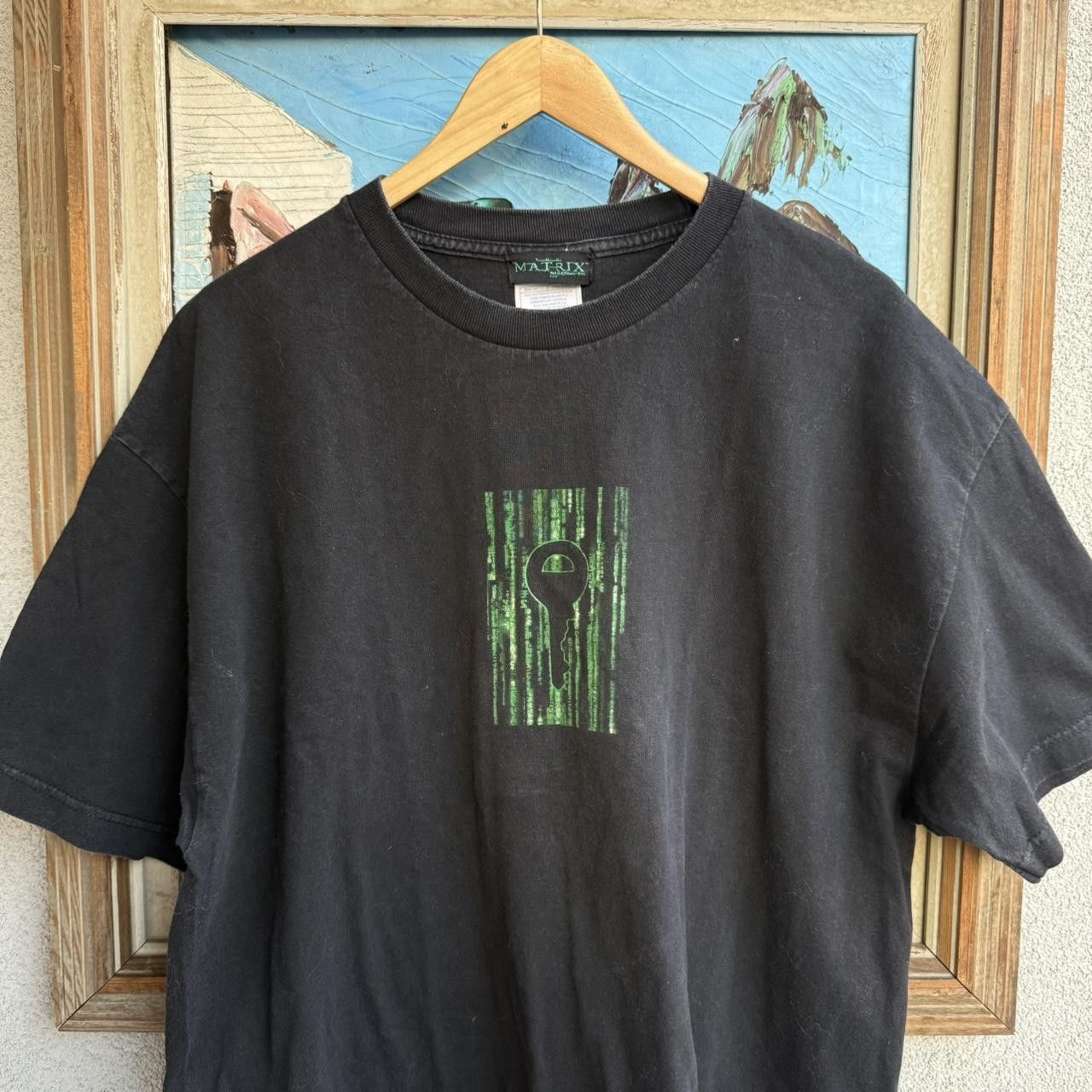 Vintage Vintage 90s Matrix Movie Graphic black cotton tee Size XL Size US XL / EU 56 / 4 - 5 Thumbnail