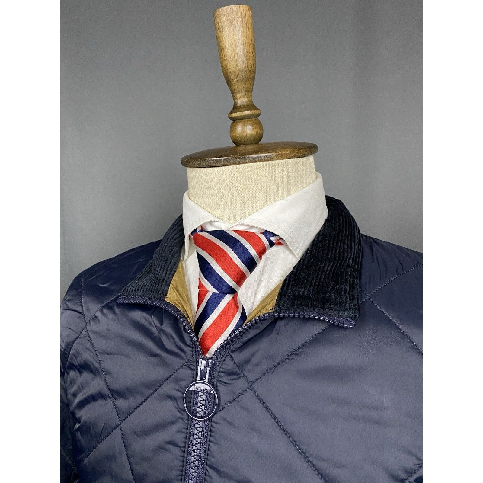 Barbour MINT! Barbour Hoxun Men's Blue Quilted Jacket Size M Size US M / EU 48-50 / 2 - 5 Thumbnail