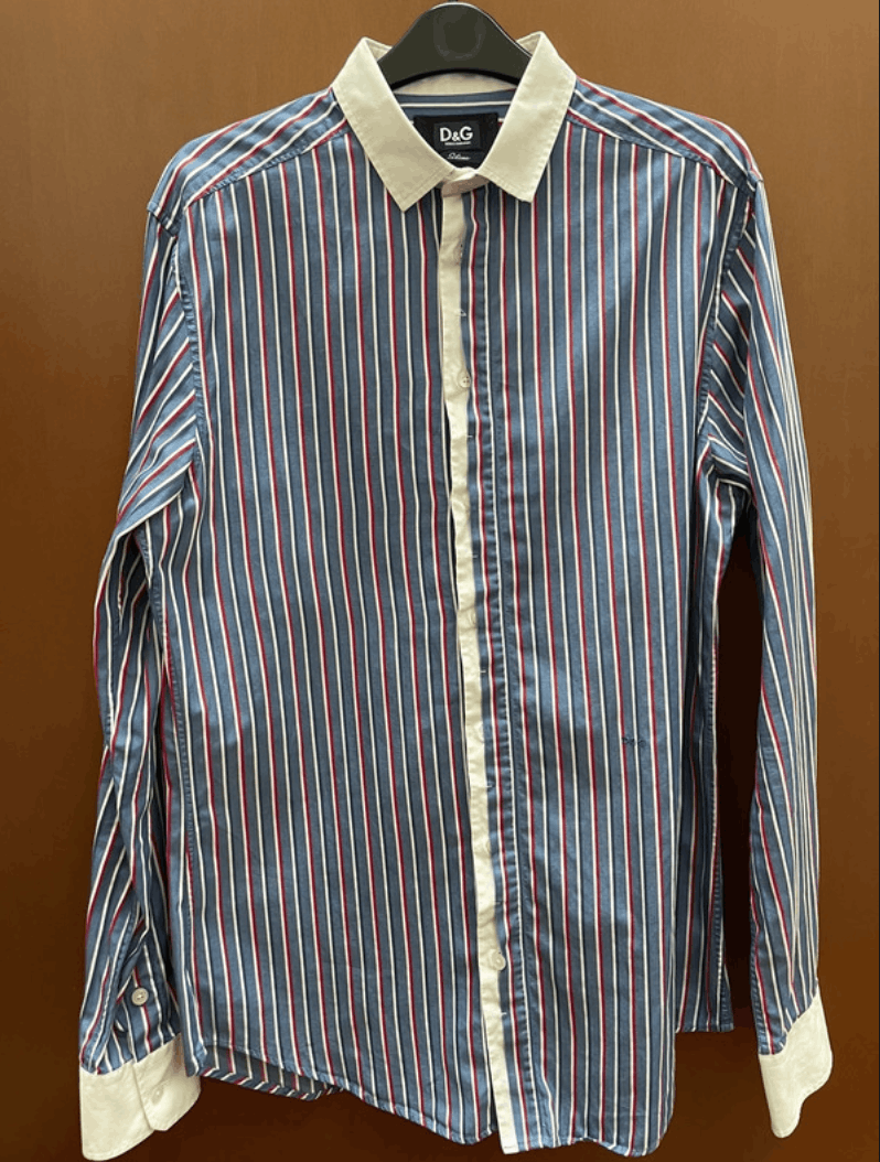 Dolce & Gabbana × Vintage Dolce Gabbana Shirt Striped Vintage Print Graffic Size US L / EU 52-54 / 3 - 2 Thumbnail