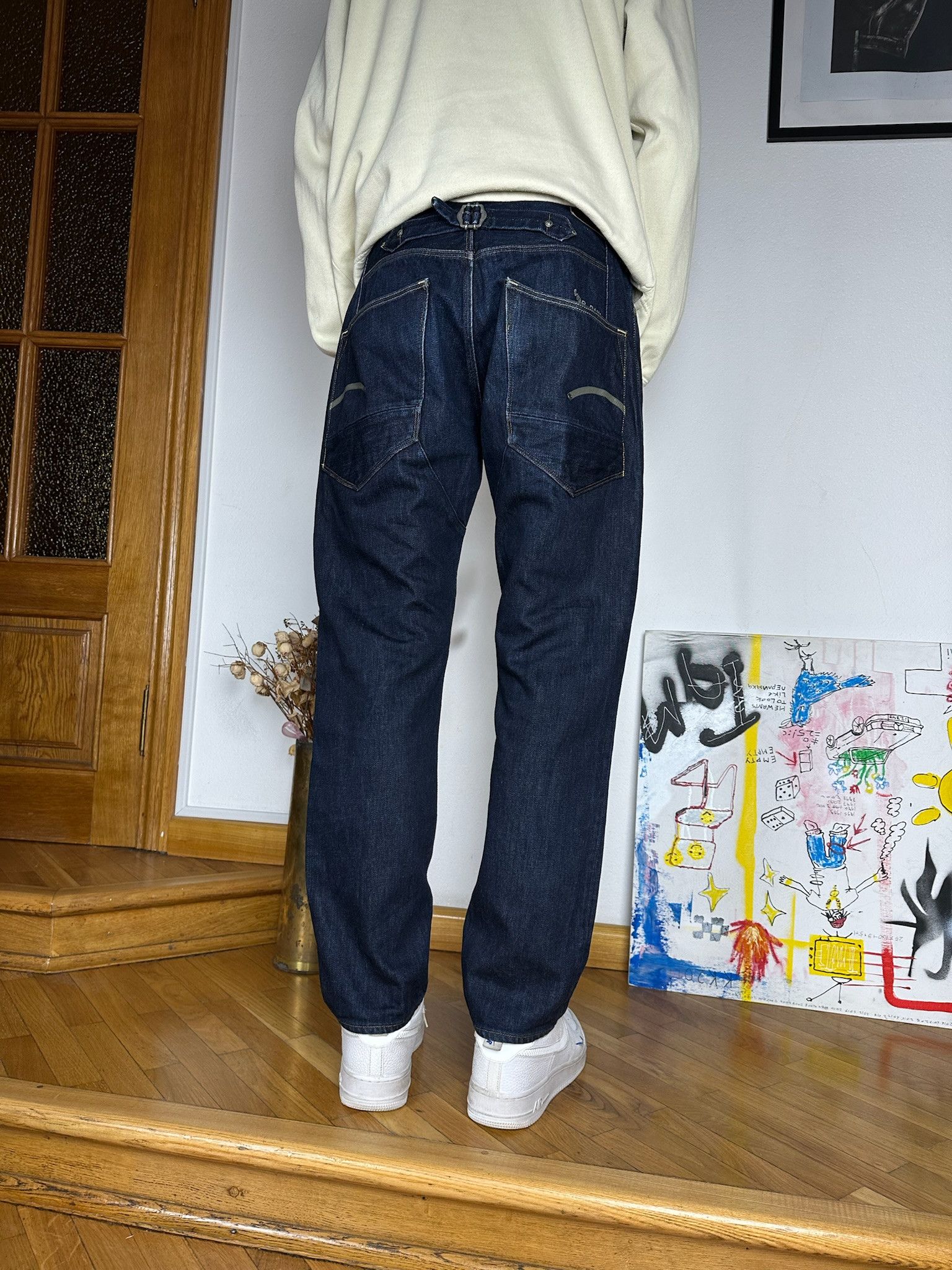 G-Star Gstar jeans vintage Levis Engineered style Denim buckle back Size US 34 / EU 50 - 10 Thumbnail