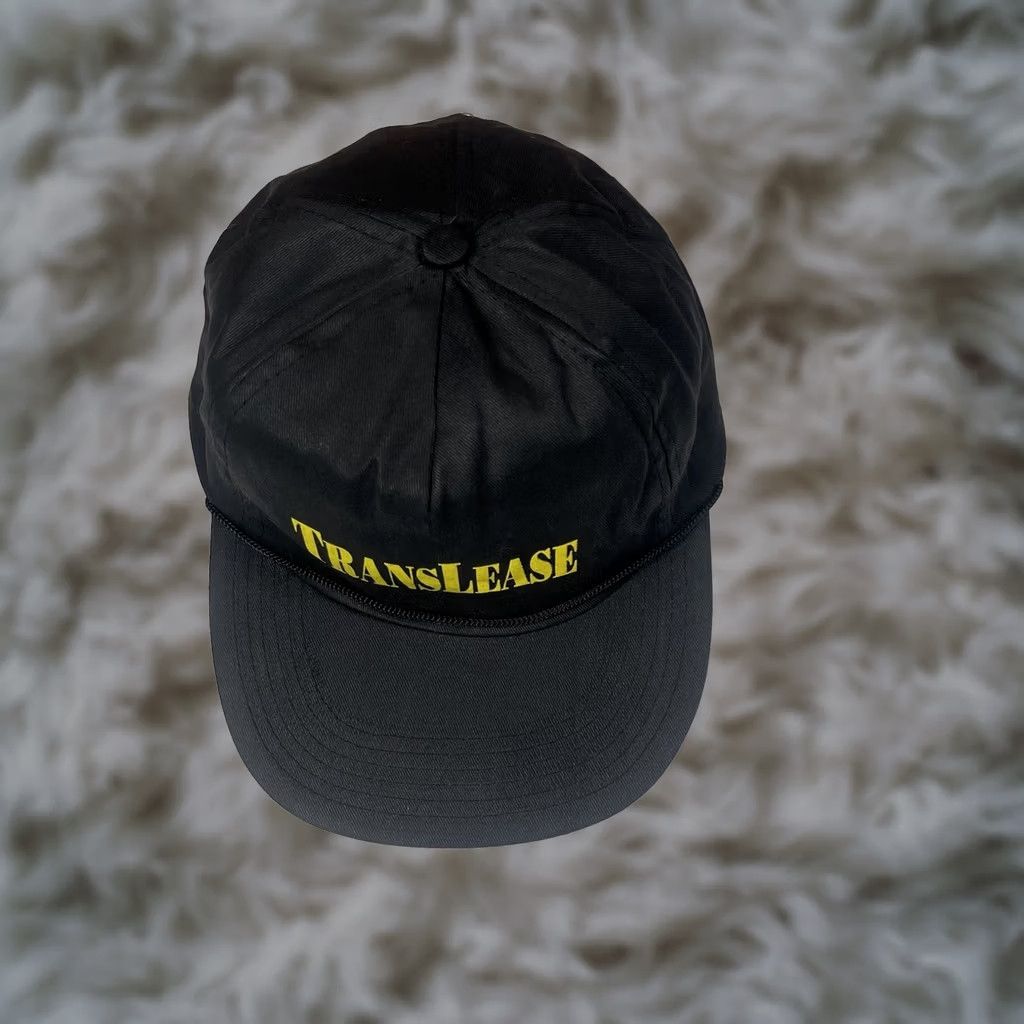 Roper VINTAGE Unbranded TransLease Rope SnapBack Trucker Hat Cap Black Adjustable Mens Size ONE SIZE - 1 Thumbnail