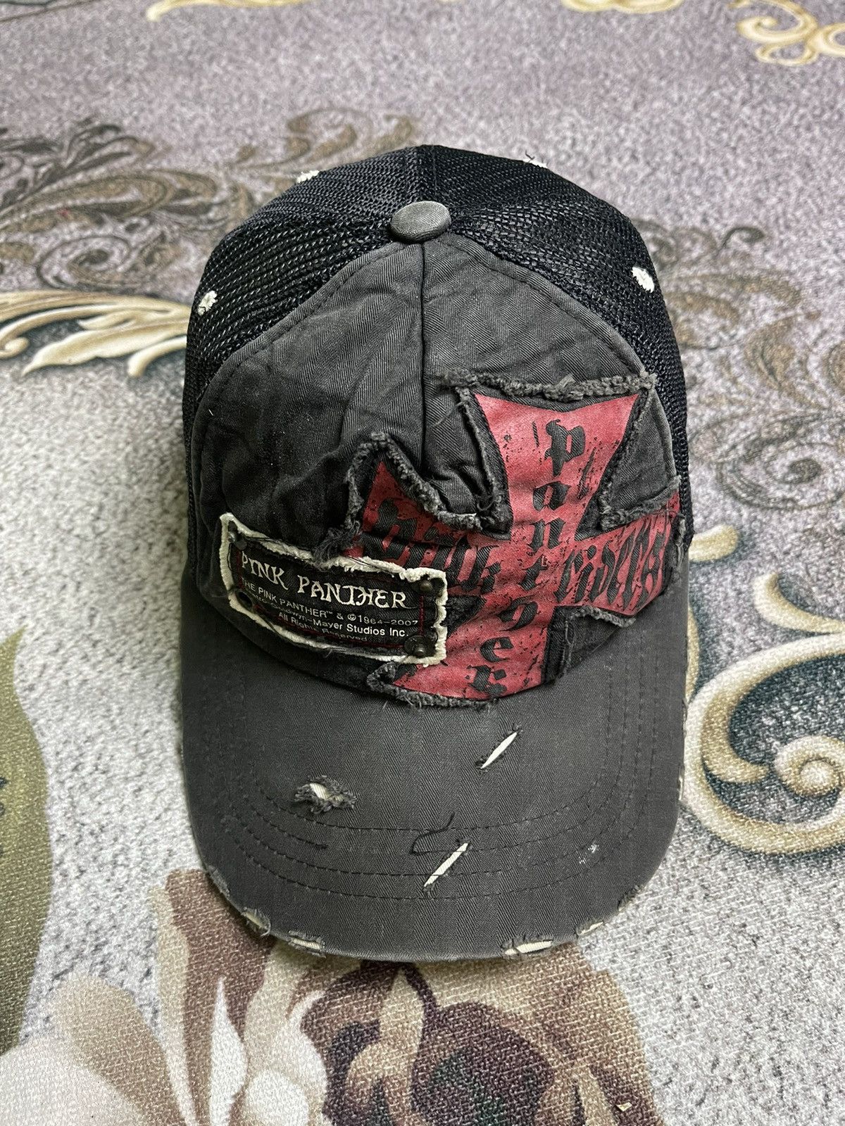 Cartoon Network × Vintage Vintage Y2k Pink Panther Cross Trucker Hat Size ONE SIZE - 1 Thumbnail