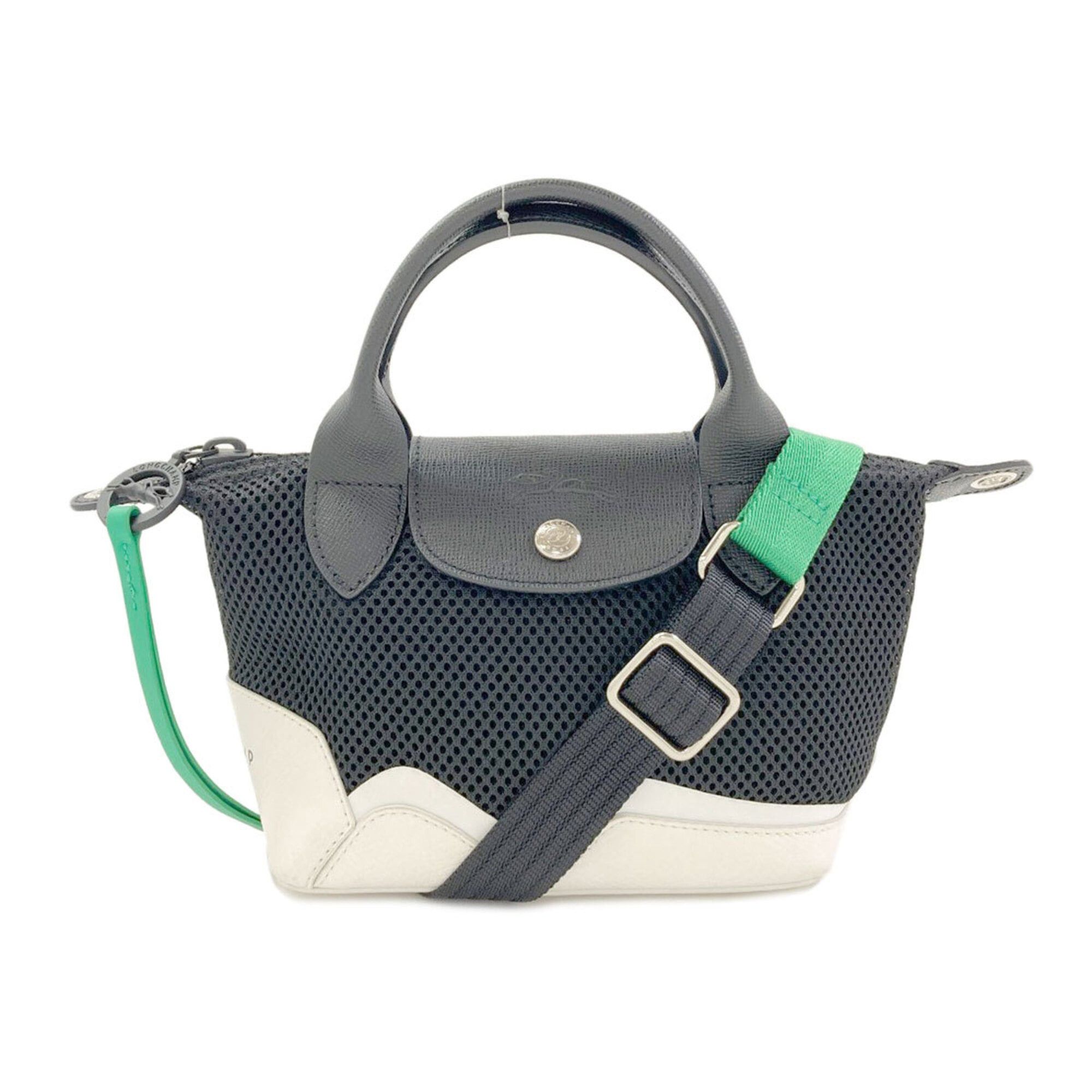 Longchamp Longchamp Mesh 2-Way Handbag, Polyester, Women's Size ONE SIZE - 1 Thumbnail