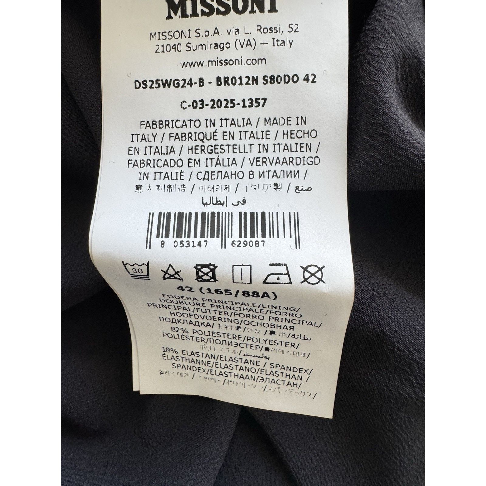 Missoni MISSONI High Neck Patterned Midi Dress NWT! Size M -42 Size M / US 6-8 / IT 42-44 - 7 Thumbnail