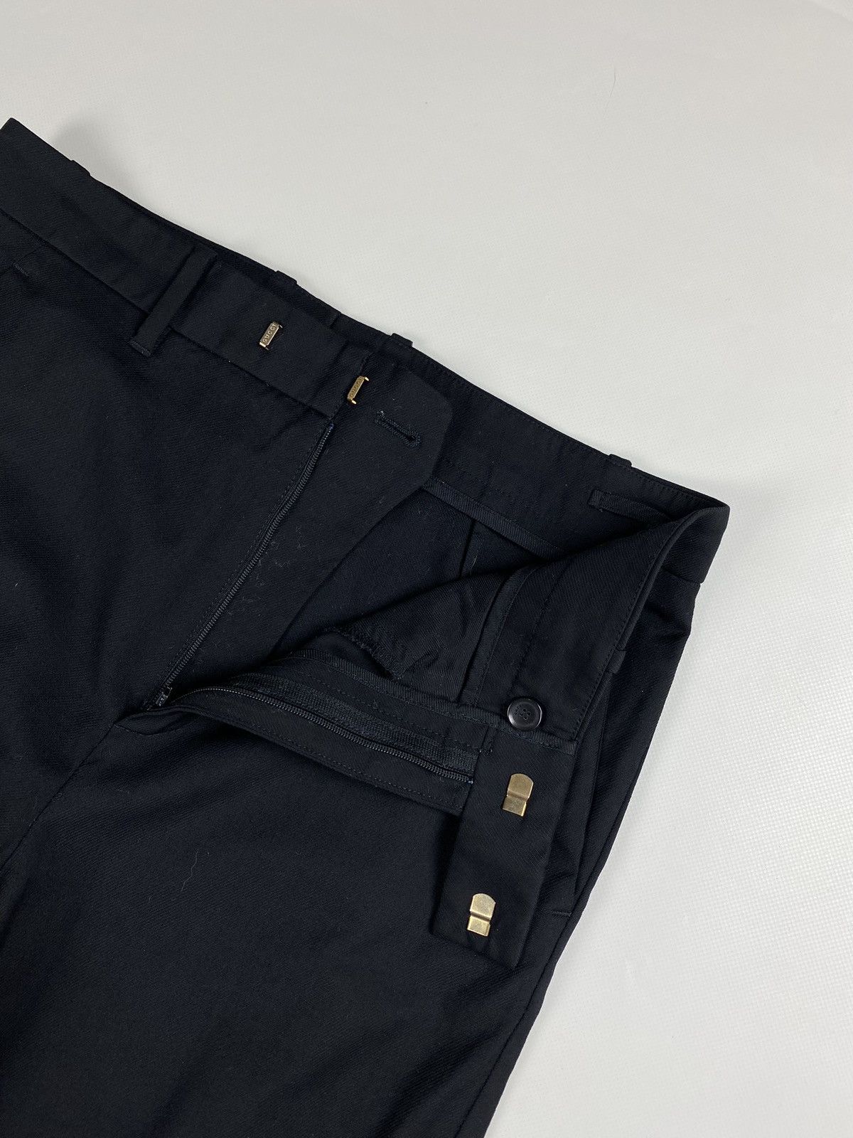 Gucci Gucci Uniform ladies wool wide leg dress pants trousers Size 26" / US 2 / IT 38 - 11 Thumbnail