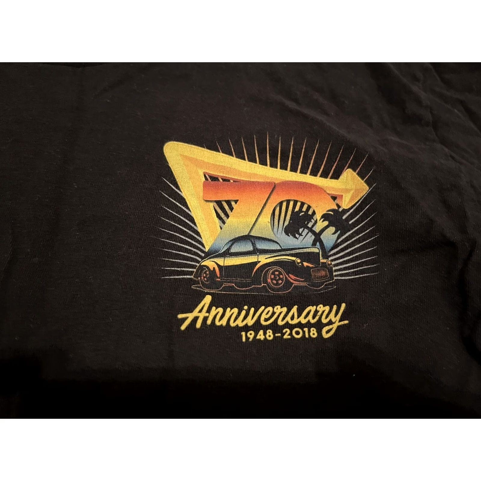 Vintage IN-N-Out Burger T-Shirt Black Crew Neck Short Sleeve 70th Anniversary Fast Food Medium Men Size US M / EU 48-50 / 2 - 3 Thumbnail