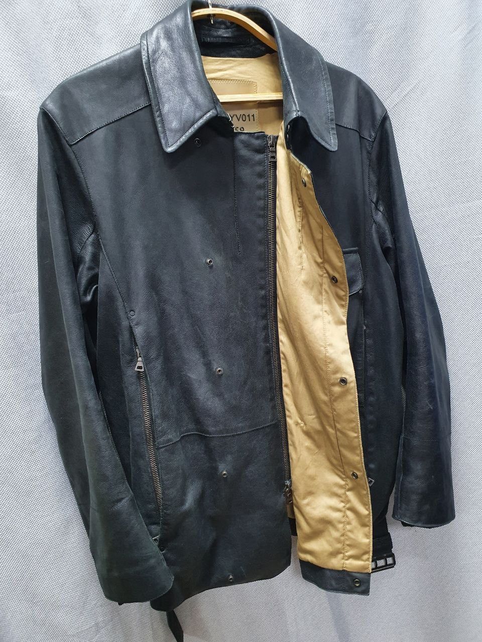 Prada Archive Prada Leather Thick Skin Coat Jacket Size US L / EU 52-54 / 3 - 6 Thumbnail