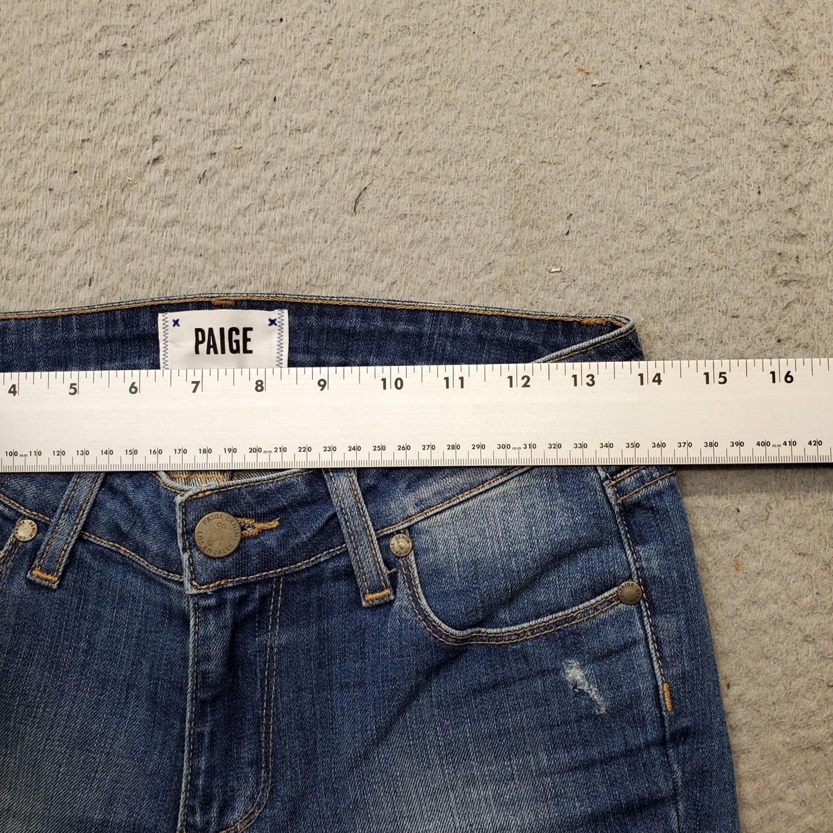 Paige Paige Verdugo Ankle Jeans Womens 27 Blue Denim Distressed 5-Pocket Design Jeans Womens 27 Blue Denim Distressed 5-Pocket Design Size 27" / US 4 / IT 40 - 6 Thumbnail