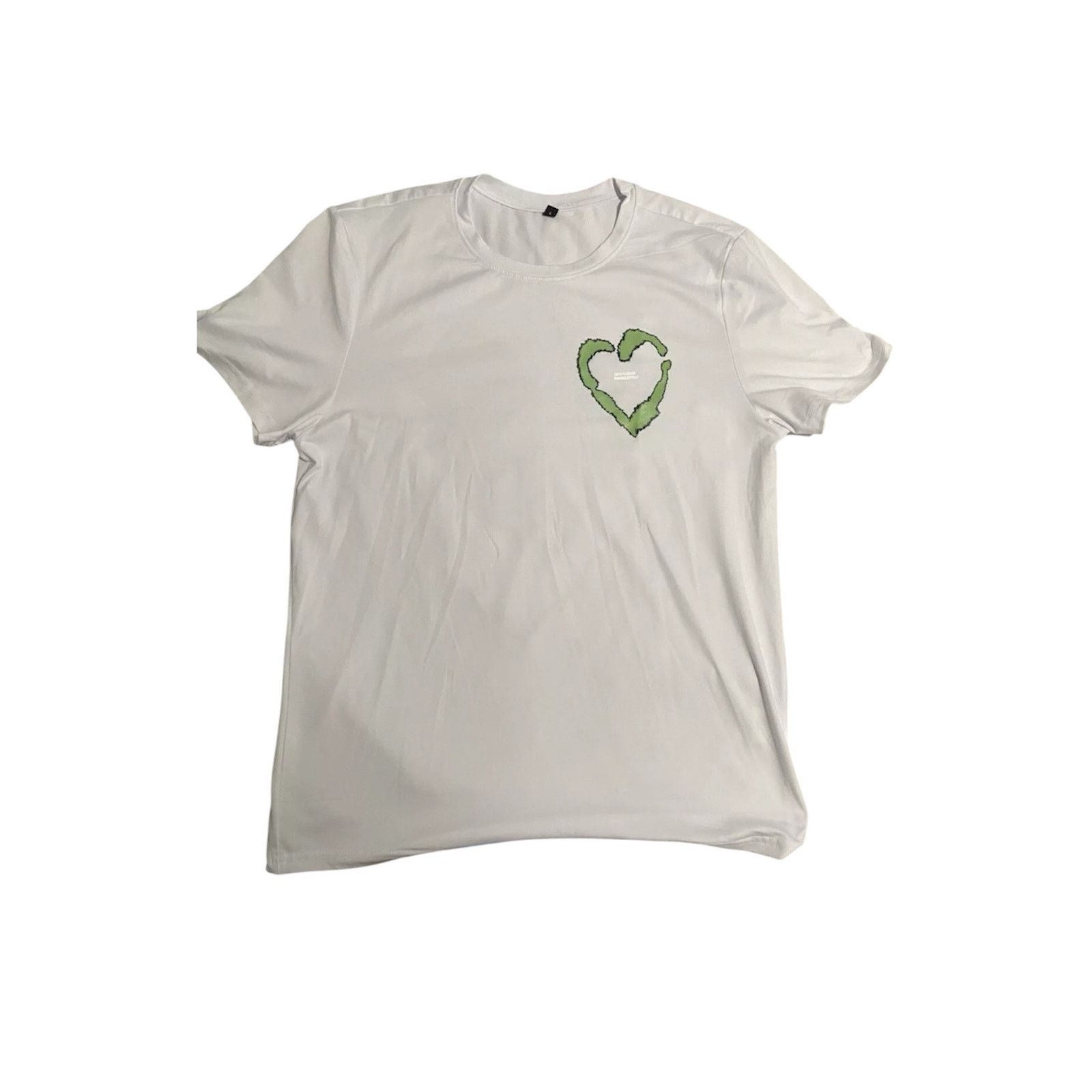 Shein Green Heart Graphic Tee White Men’s S Size US S / EU 44-46 / 1 - 1 Thumbnail