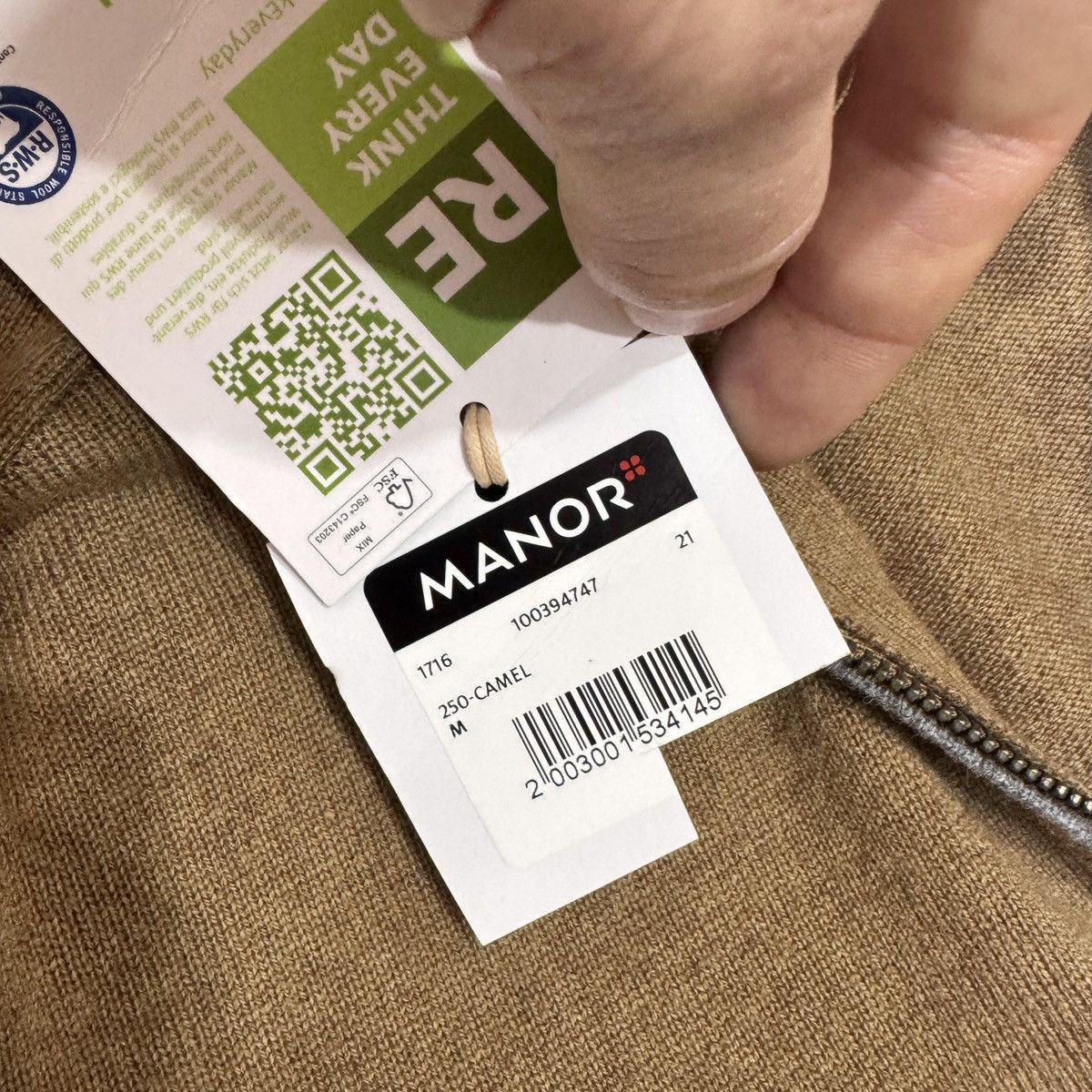 Other Manor Man Cashmere Blend Wool RWS M Switzerland Size US M / EU 48-50 / 2 - 8 Thumbnail