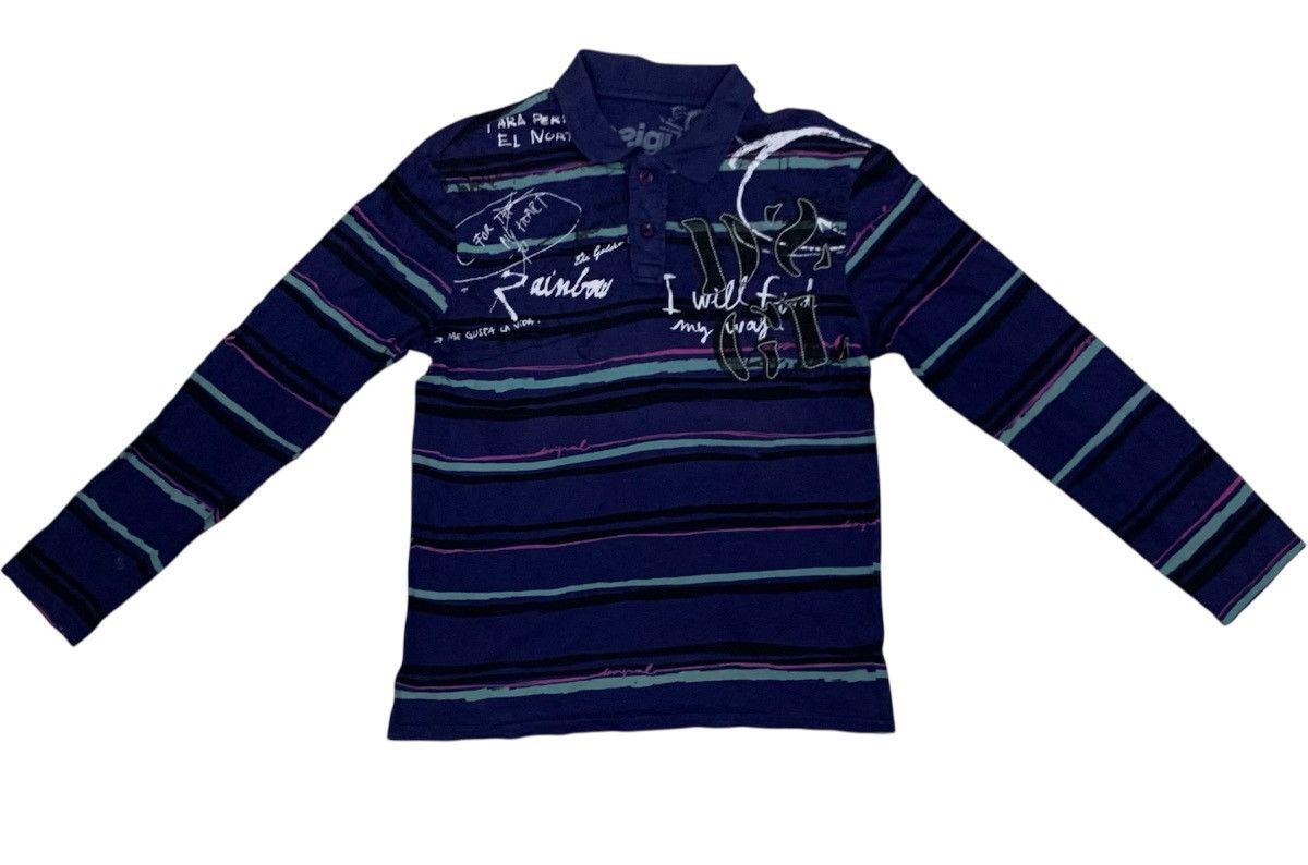 Desigual Desigual Rainbow Polo longsleeve Size US M / EU 48-50 / 2 - 8 Thumbnail