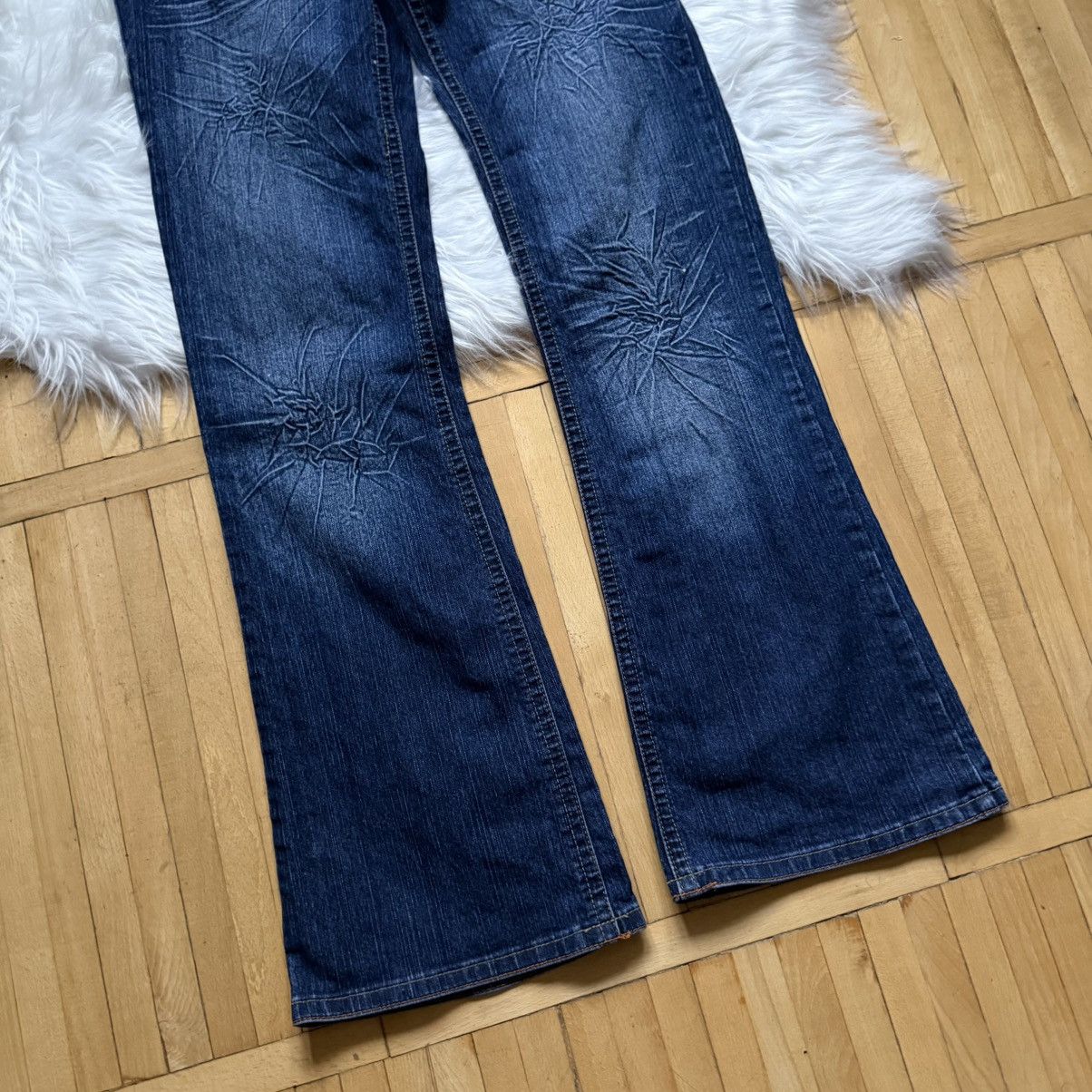 If Six Was Nine 📌 Vintage Y2K Washed Flared Low Rise If 6 Was 9 LGB Jeans Size 34" / US 12 / IT 48 - 6 Thumbnail