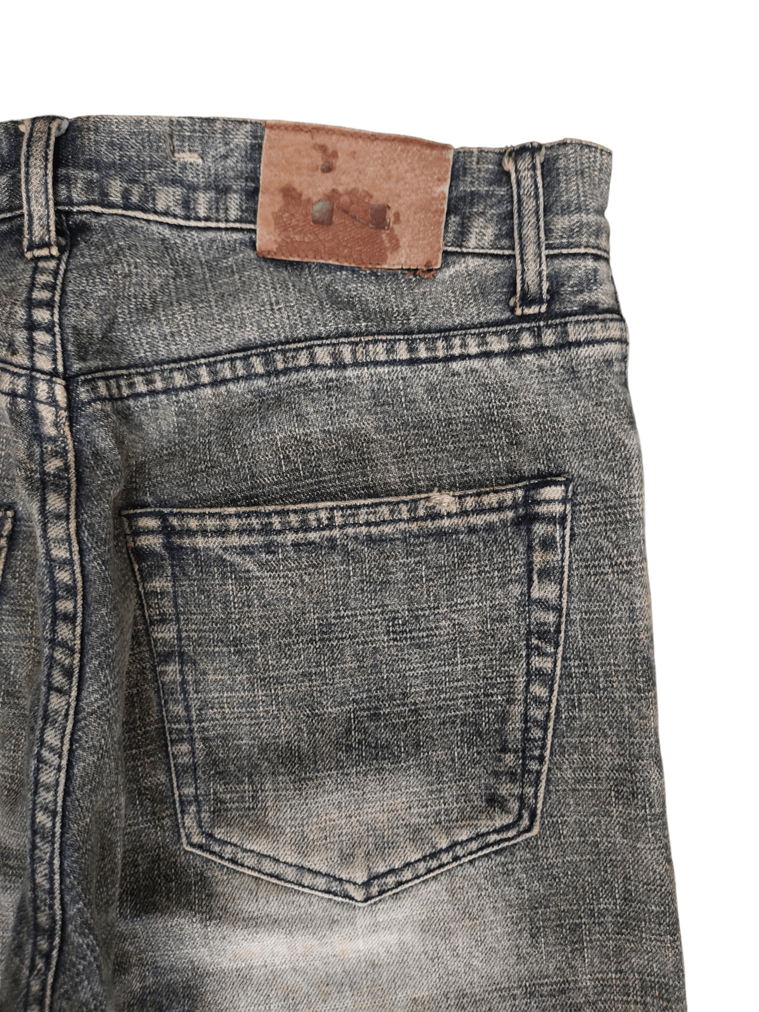 Hysteric Glamour Japanese Brand Nylaus Patchwork Distress Faded Denim Pants Size US 32 / EU 48 - 10 Thumbnail