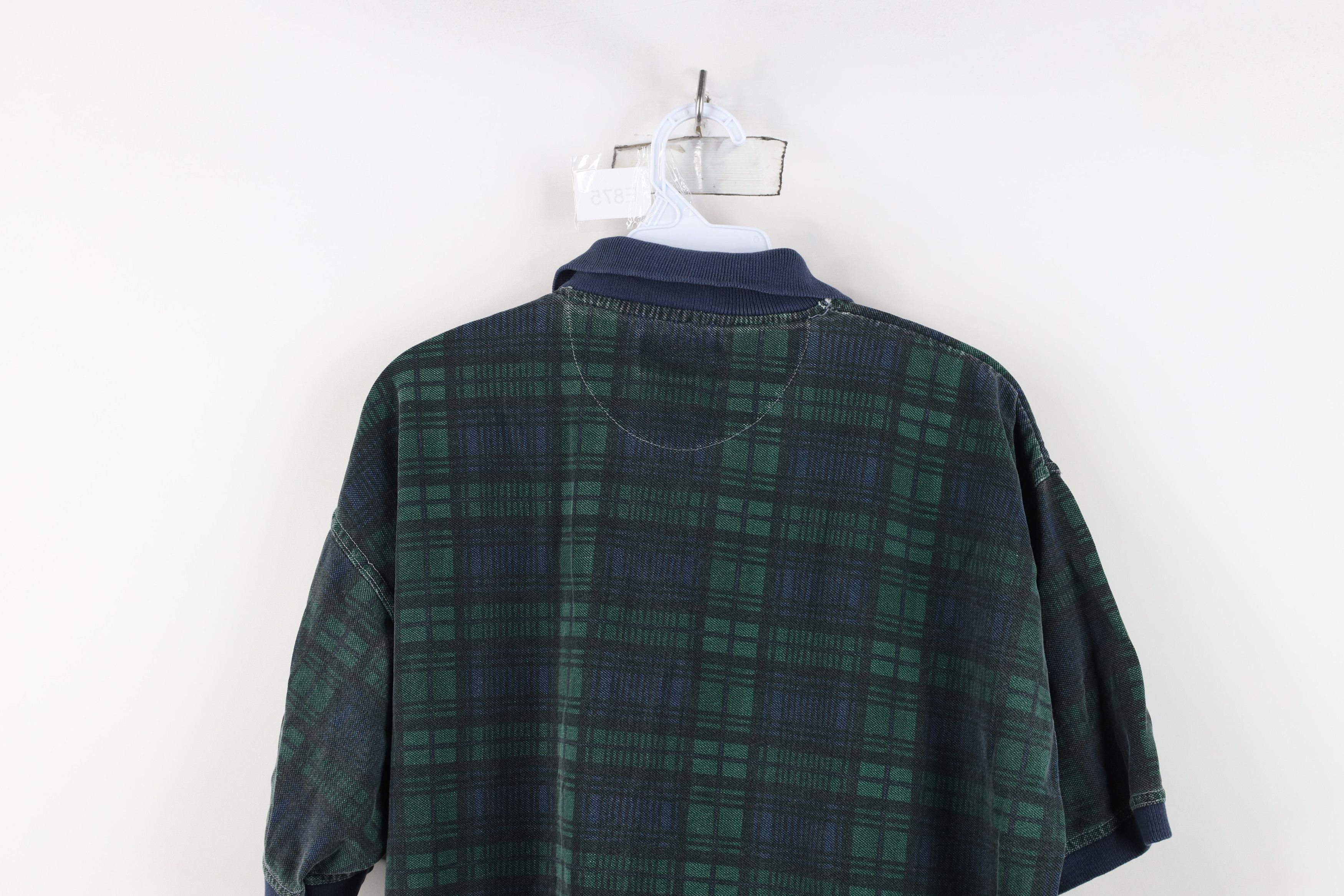 Vintage Vintage 90s Streetwear Fit Collared Golf Polo Shirt Plaid Size US M / EU 48-50 / 2 - 12 Thumbnail