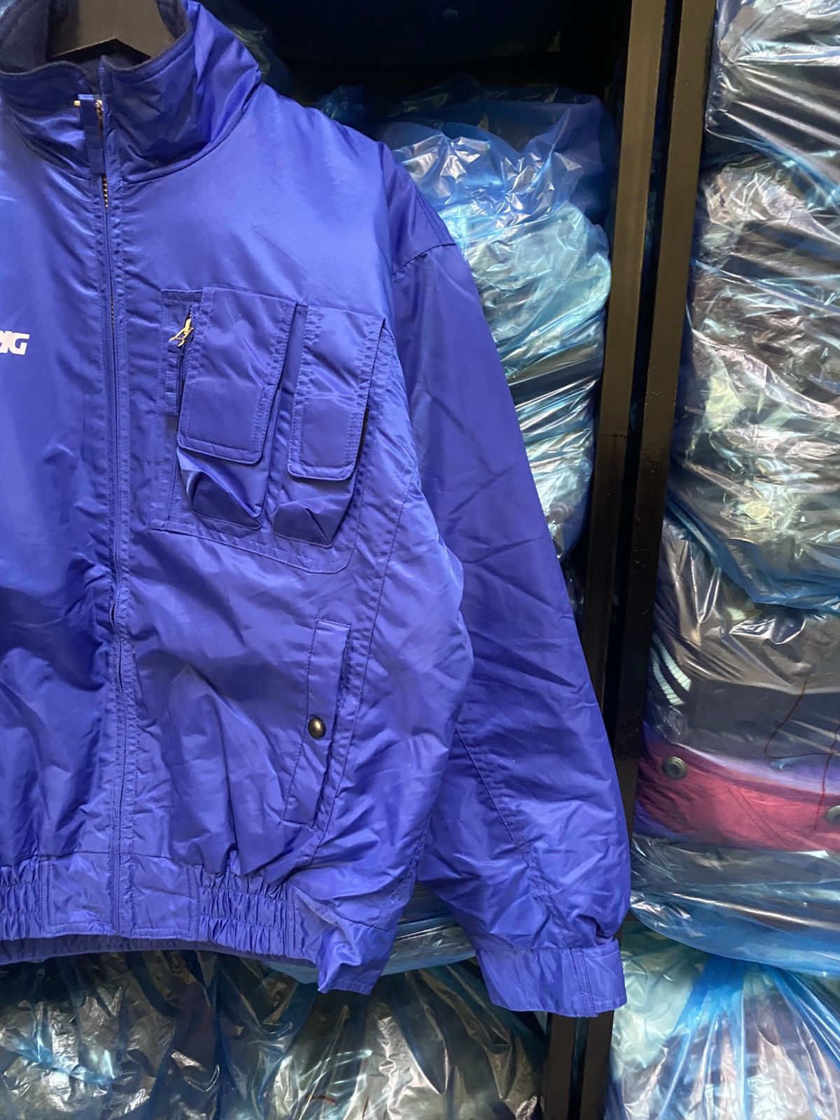Vintage Raybrig Racing Blue Motorsports Nylon Jacket Size US L / EU 52-54 / 3 - 4 Thumbnail