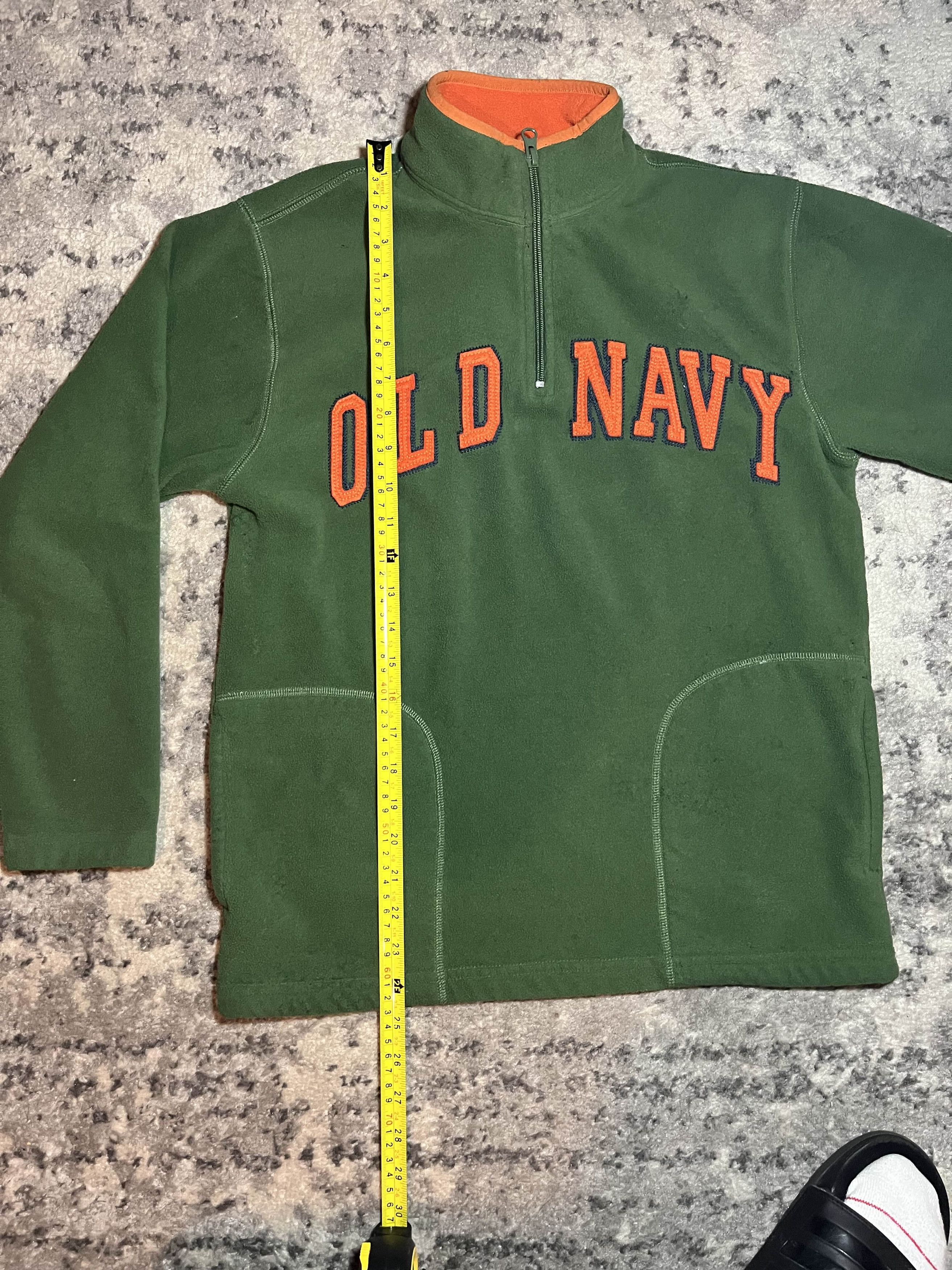 Old Navy Y2K Old Navy Orange and Green Fleece Quarter Zip Size US S / EU 44-46 / 1 - 6 Thumbnail