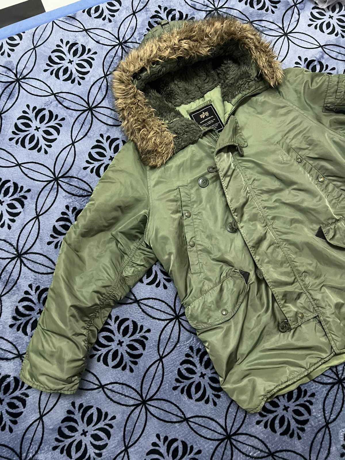 Alpha Industries × Vintage Alpha Industries Bomber / Parka Jacket Streetwear vintage Size US M / EU 48-50 / 2 - 3 Thumbnail