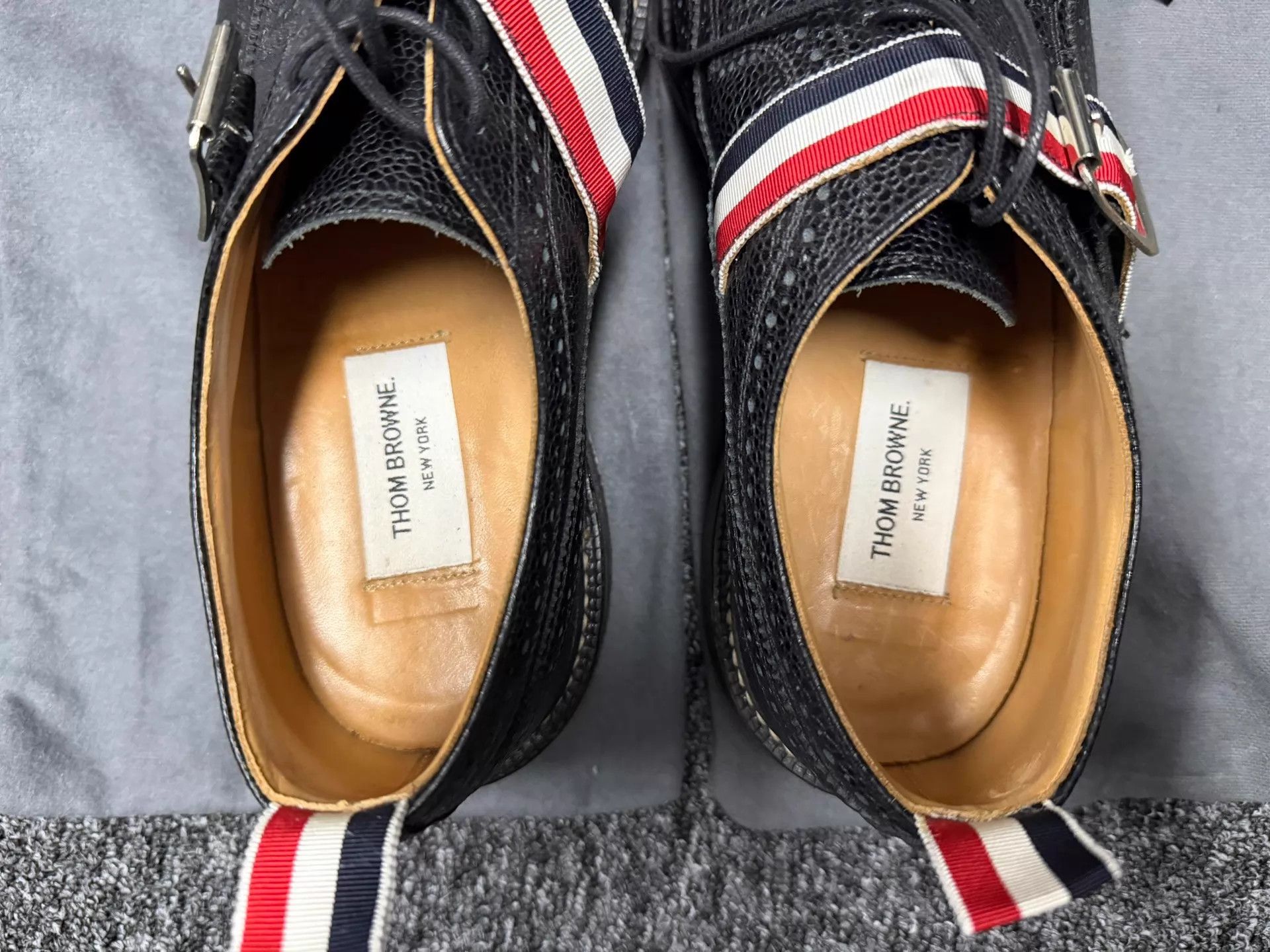 Thom Browne Thom Browne Men's Monk Strap Brogue Rubber Sole Size US 9 / EU 42 - 5 Thumbnail