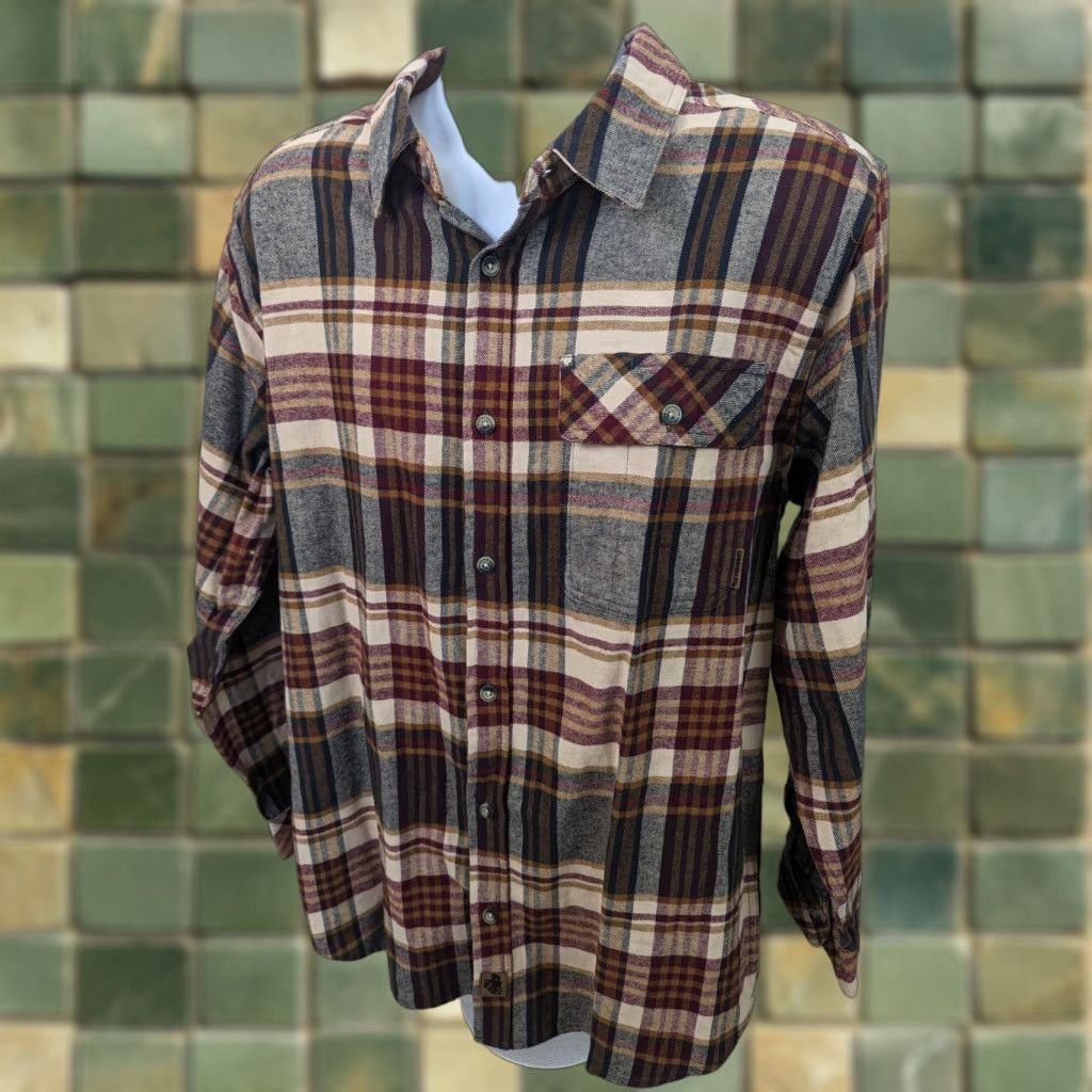 Vintage VINTAGE Legendary Whitetails Buck Camp Plaid Flannel Corduroy Cuffs Men's Large T5F Shirt Size US L / EU 52-54 / 3 - 1 Thumbnail