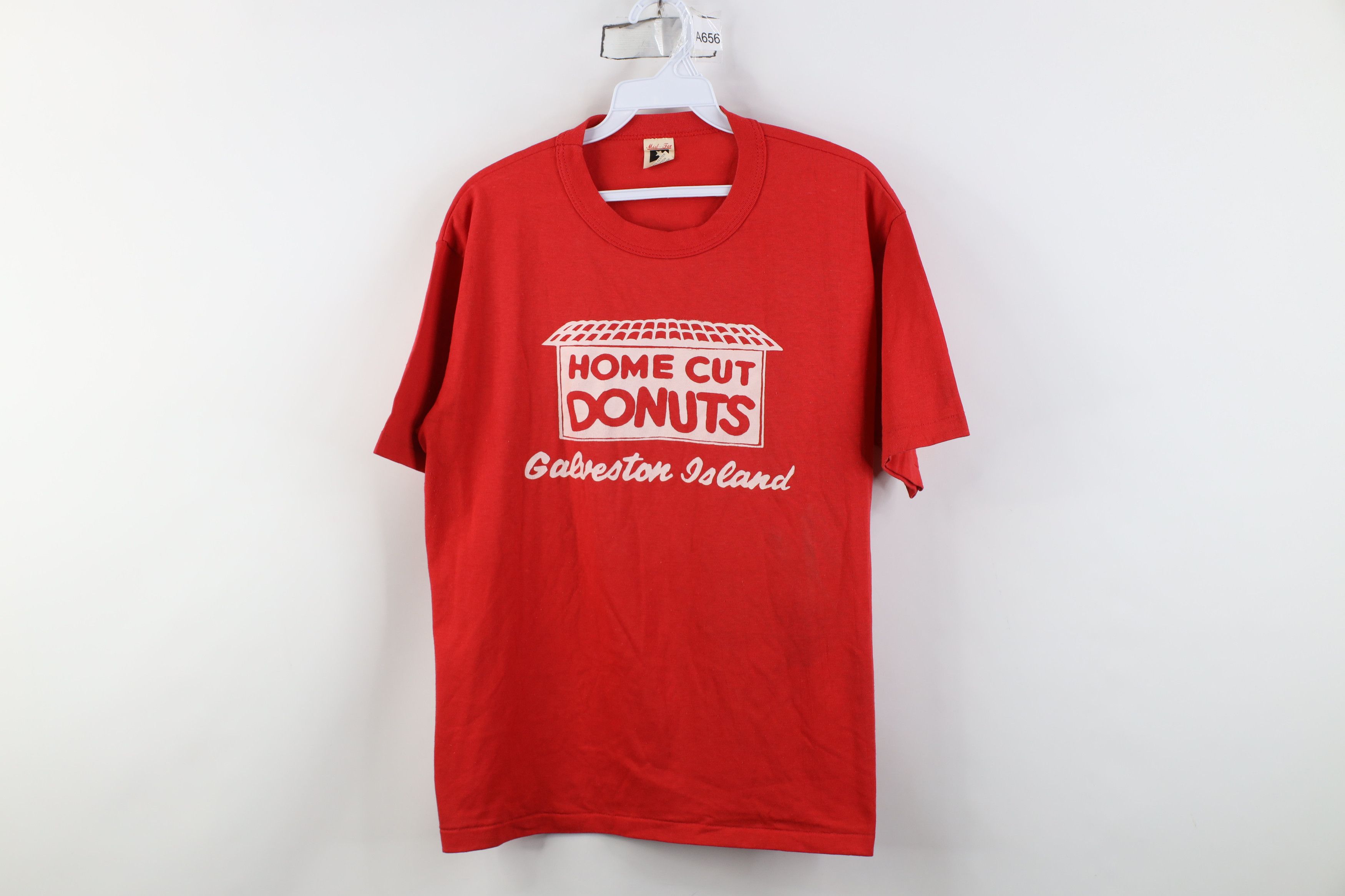 Vintage Vintage 70s 80s Home Cut Donuts Galveston Island T-Shirt USA Size L / US 10 / IT 46 - 1 Thumbnail