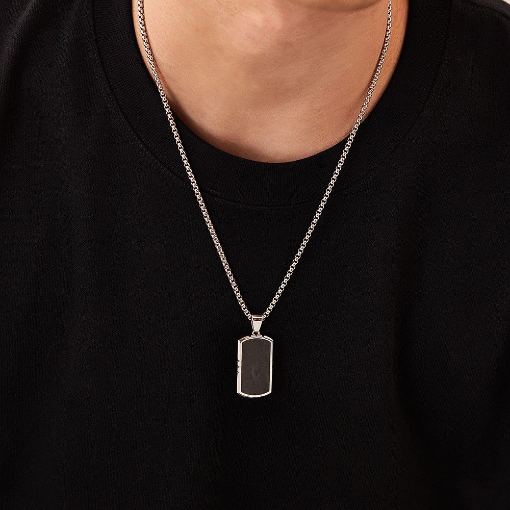 Jewelry Black Titanium Steel Necklace Size ONE SIZE - 12 Thumbnail