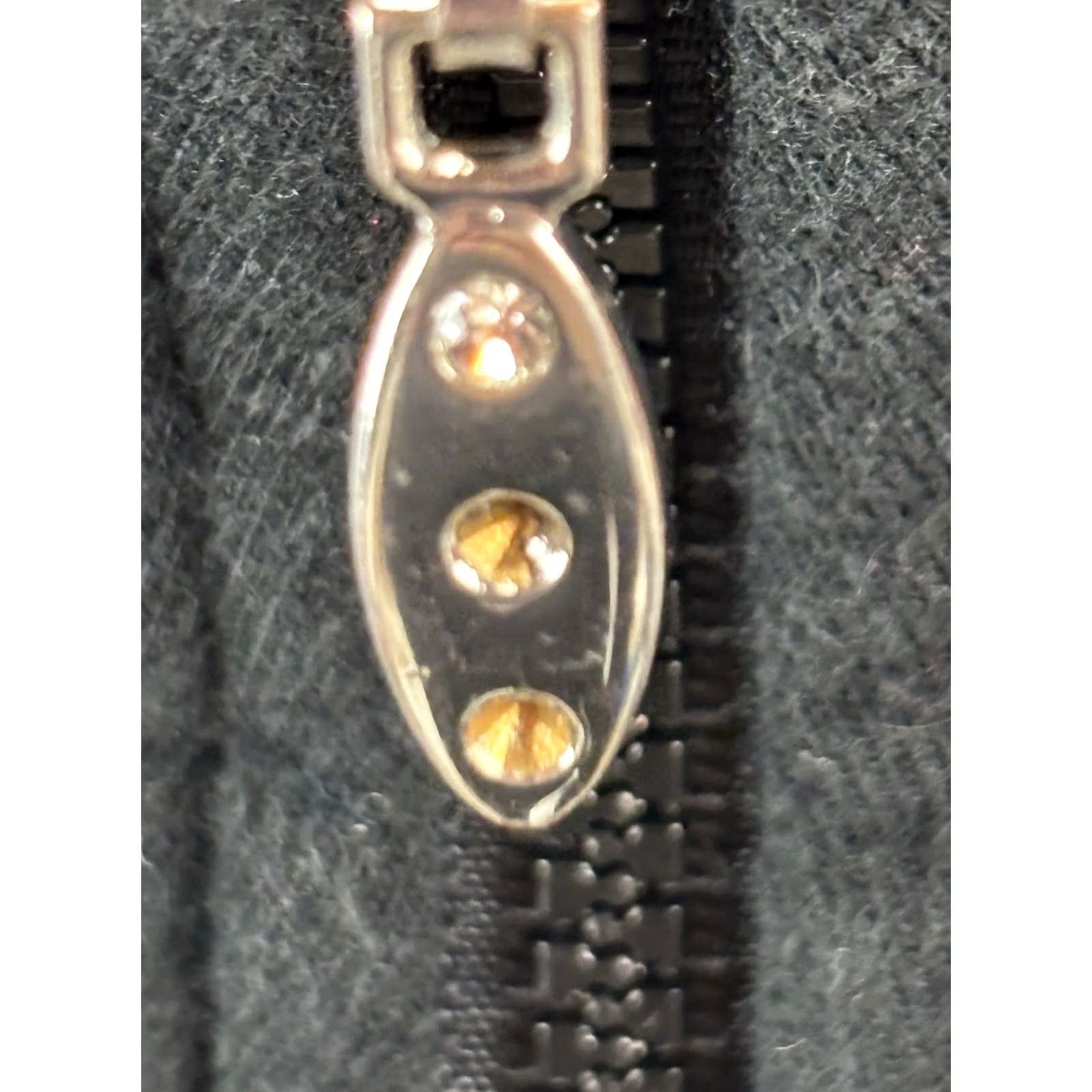 Coldwater Creek VINTAGE Coldwater Creek Jacket Womens 2X Plus Black Full Zip Rhinestone Bling Casual Long Sleeve Cotton Blend Solid Size XXL / US 16-18 / IT 52-54 - 6 Thumbnail
