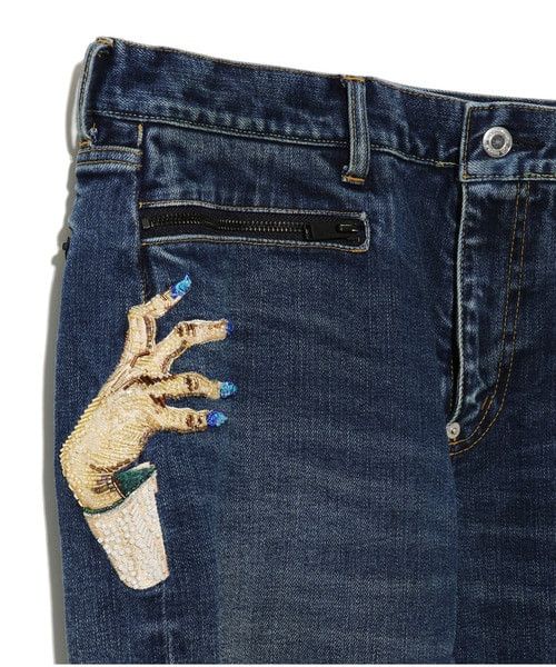 Undercover Undercover 2023 AW "Komische" Hand Denim Pants Size US 34 / EU 50 - 4 Thumbnail