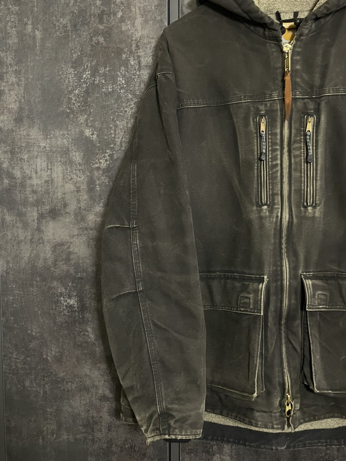 Carhartt Sick Vintage Carhartt C95 Faded Jacket Detroit Active RRL Ys Size US L / EU 52-54 / 3 - 8 Thumbnail
