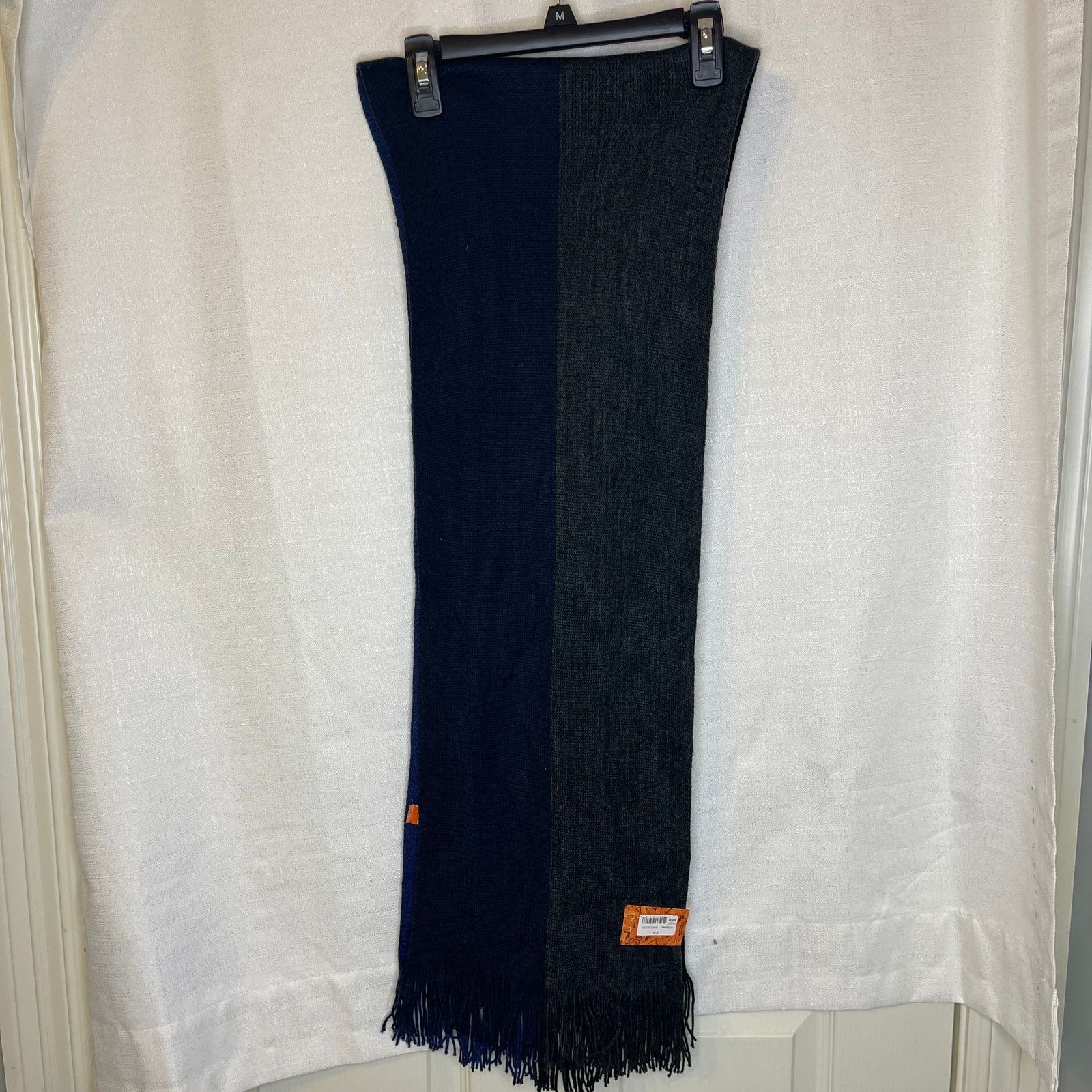 Tallia Men's Tallia Fringe Long Wrap Colorblock Scarf Shawl Size ONE SIZE - 4 Thumbnail