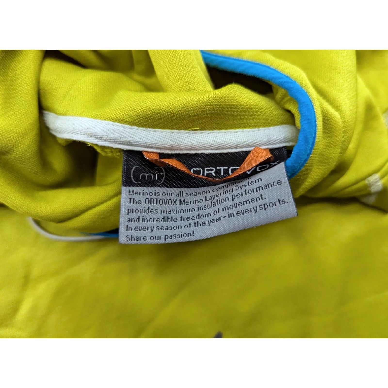 ORTOVOX Ortovox Mens Hoodie Small Yellow Jacket Merino Wool Inside Outdoor Sweatshirt Hoodie Pullover Full Zip Mens XS? Size US S / EU 44-46 / 1 - 7 Thumbnail