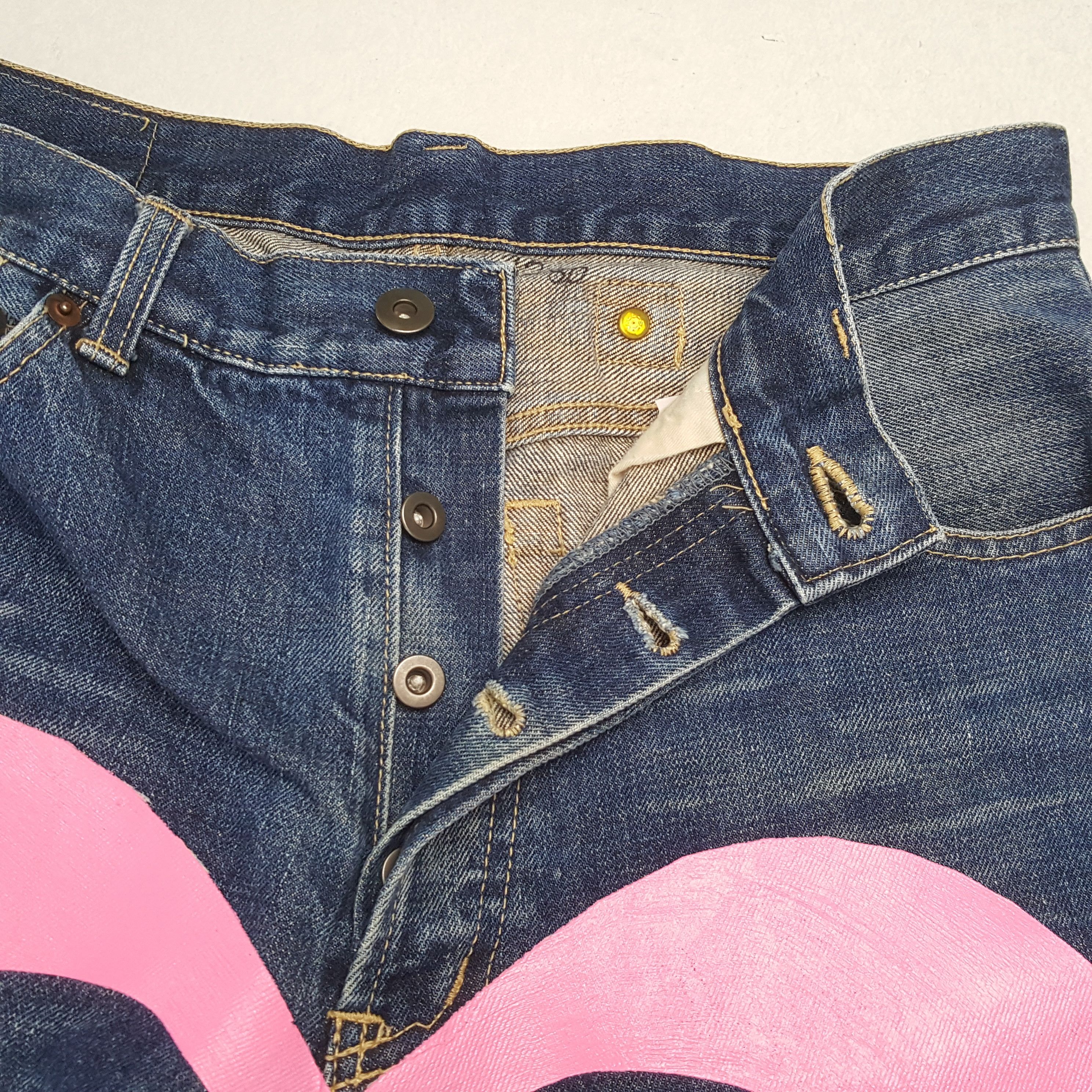 Evisu × Japanese Brand × Vintage EVISU Japanese Brand Streetwear Custom Daicock Jeans Size US 28 / EU 44 - 13 Thumbnail