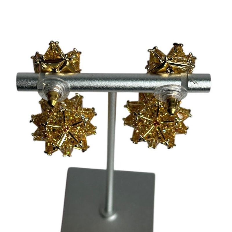 Swarovski Swarovski Curiosa drop earrings three-dimensional Geometric Size ONE SIZE - 6 Thumbnail