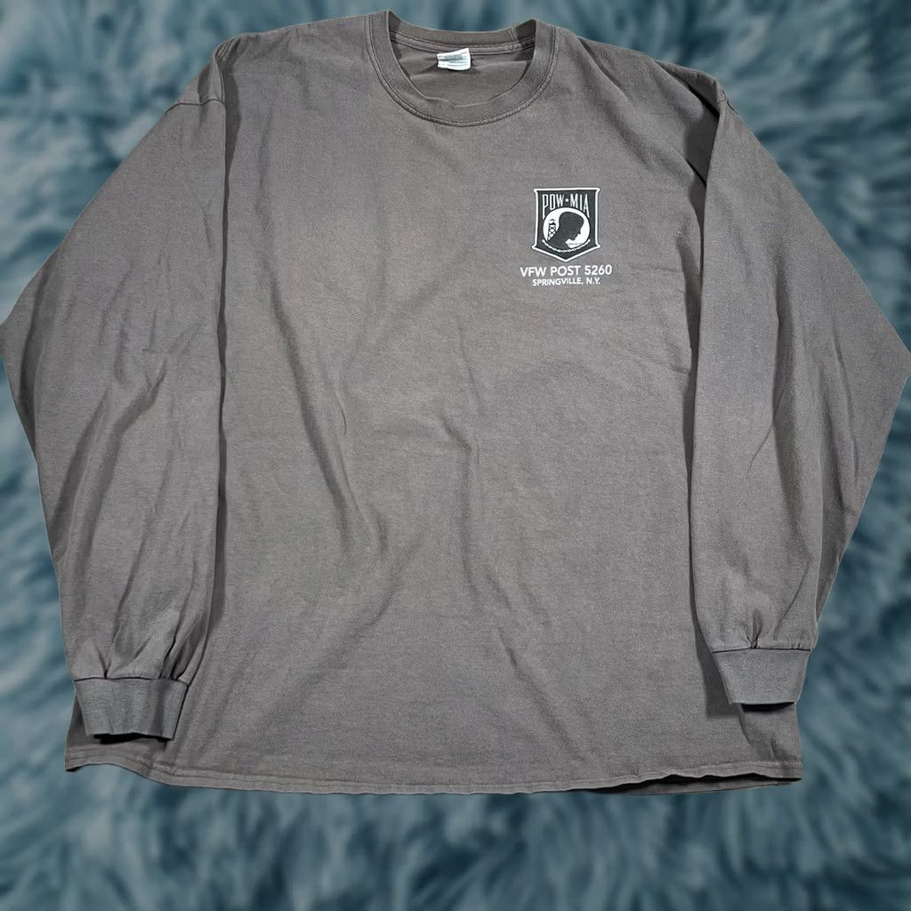 Vintage VINTAGE POW Mia Veterans United States Honor Duty Long Sleeve Tshirt 2XL Men Brown T-Shirt Fans Military Harley Style Shirt Mens Size US XXL / EU 58 / 5 - 1 Thumbnail