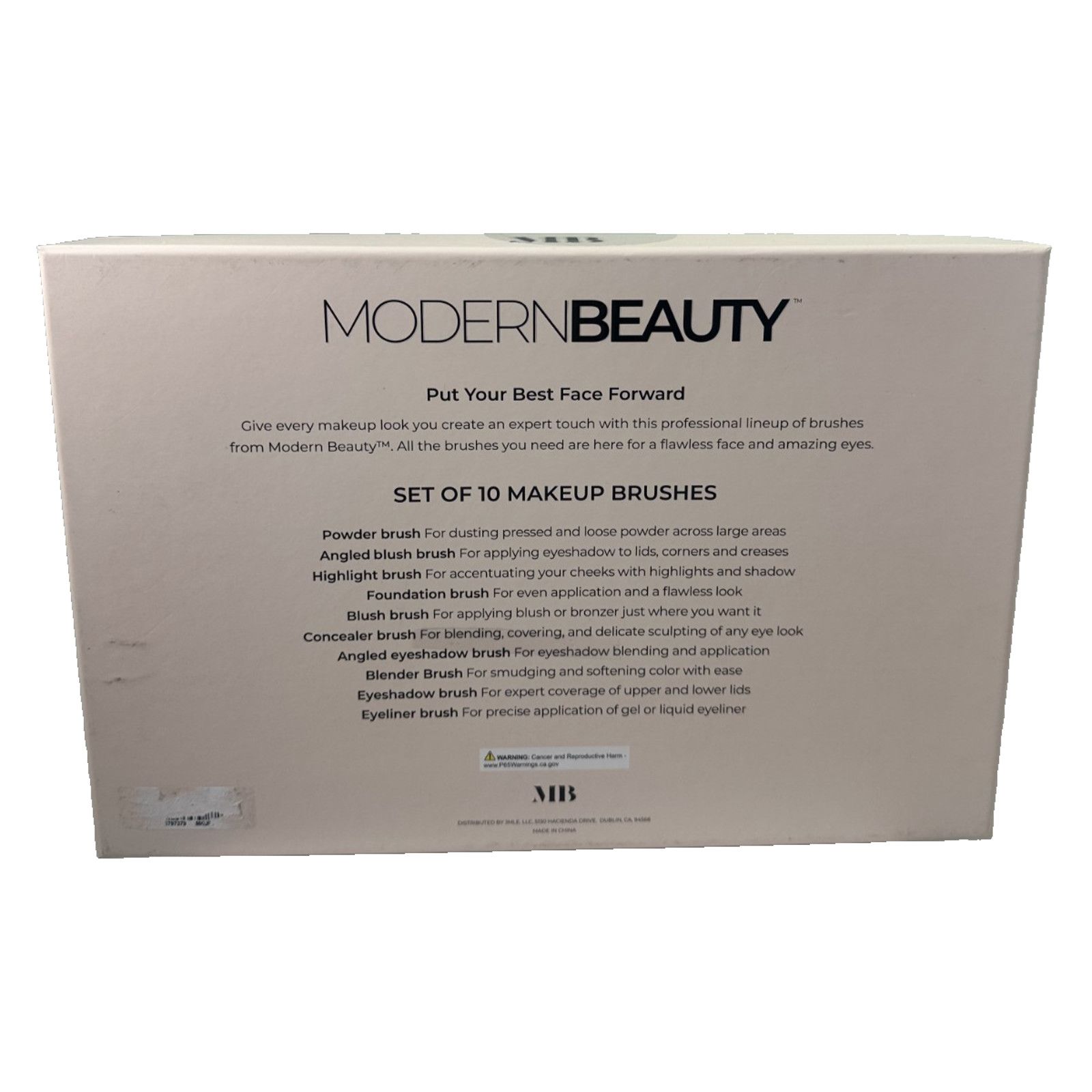 Other Sealed Modern Beauty 10-Piece Makeup Brushes- Soft Bristles Size ONE SIZE - 9 Thumbnail