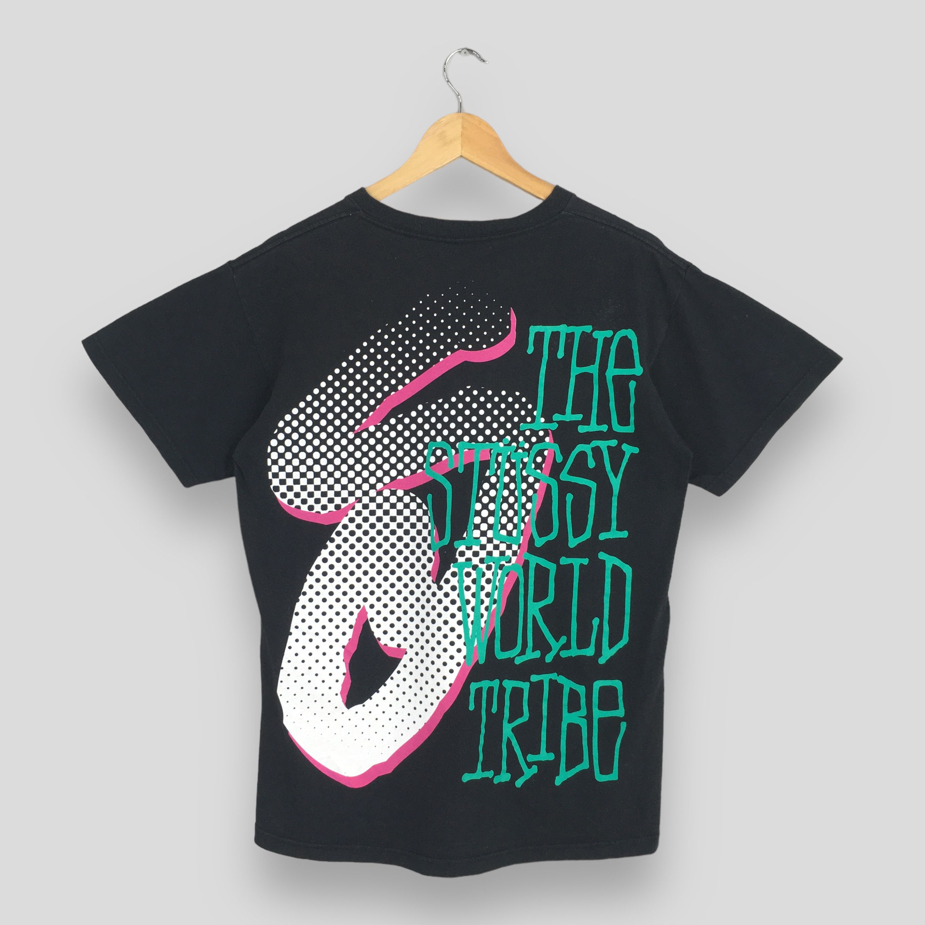 Stussy × Vintage Vintage 90's Stussy Usa Black Tshirt Medium Size US M / EU 48-50 / 2 - 7 Thumbnail