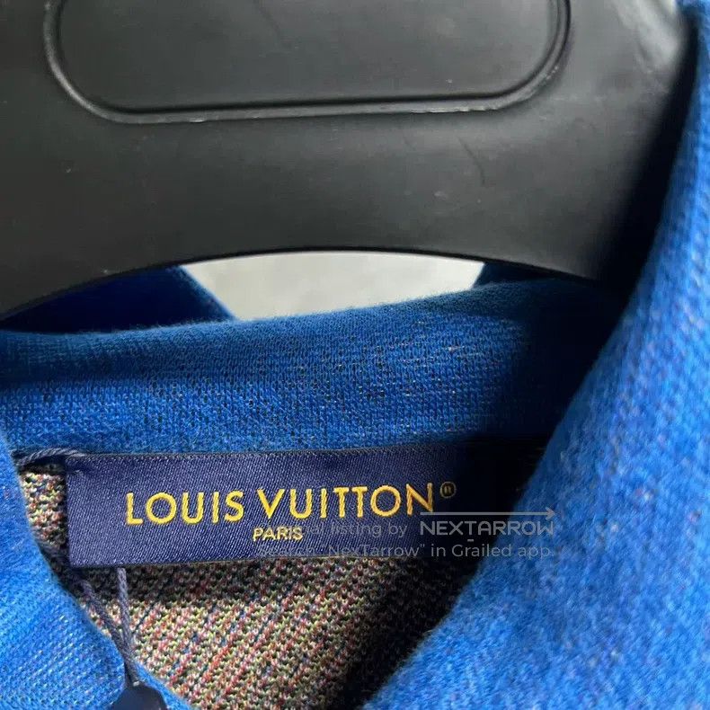 Louis Vuitton Louis Vuitton Blue figure print hooded pullover sweatshirt Size US L / EU 52-54 / 3 - 2 Thumbnail