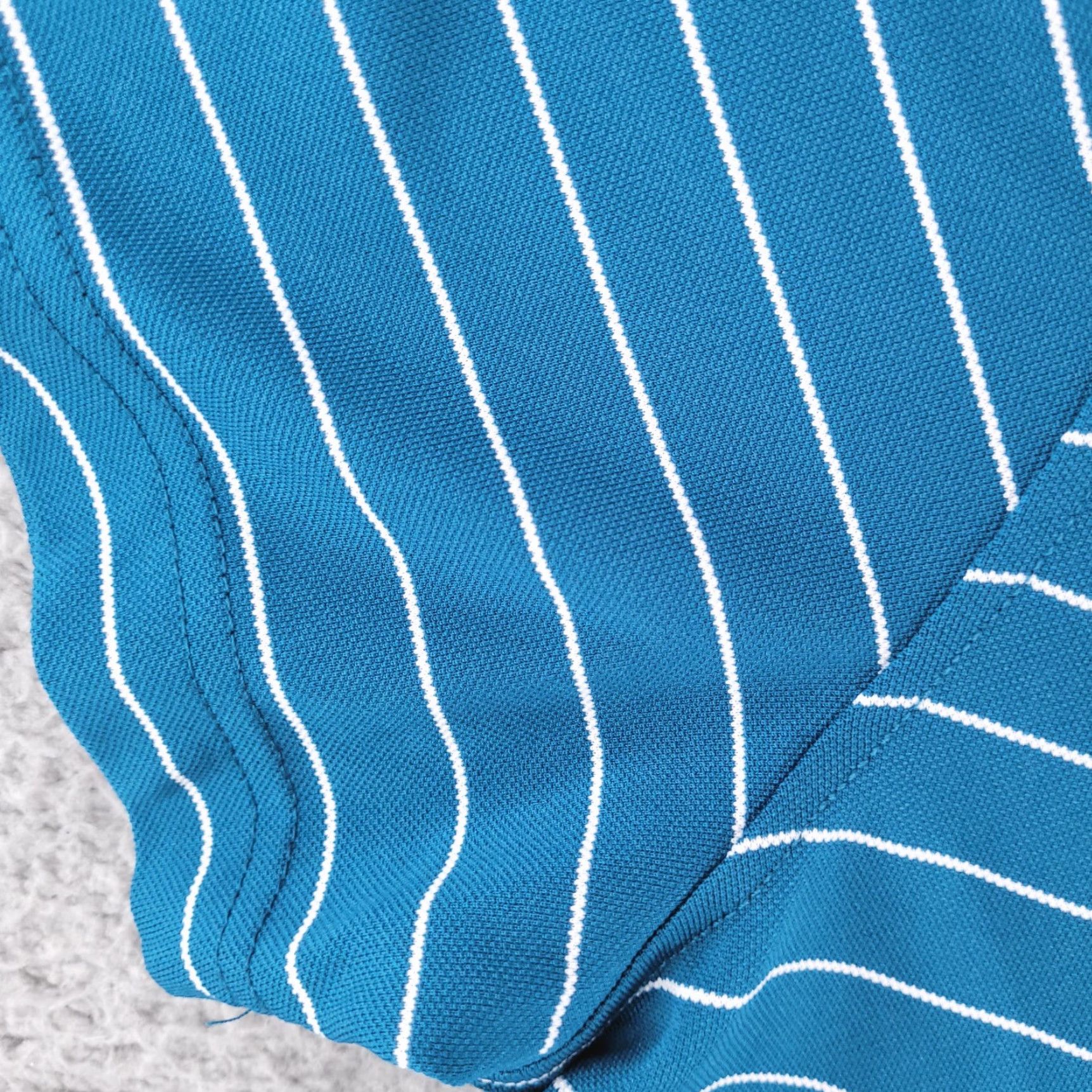 Vintage Amazon Shirt Mens Large Polo Golf Slim Fit Short Sleeve Striped Performance Size US L / EU 52-54 / 3 - 4 Thumbnail