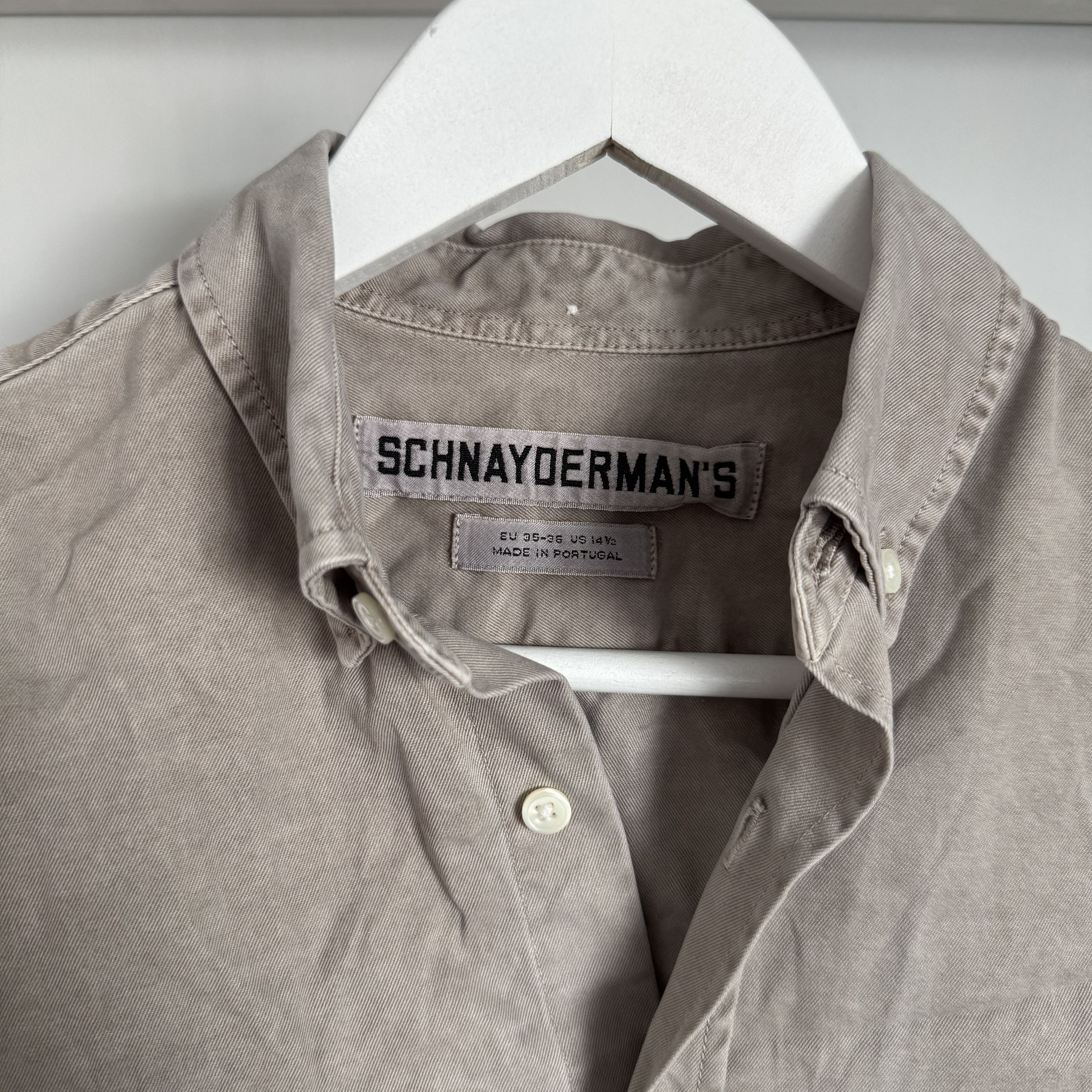 Japanese Brand × Schnaydermans SCHNAYDERMAN'S Cotton Casual Rare Long Sleeve Shirt Size US S / EU 44-46 / 1 - 4 Thumbnail
