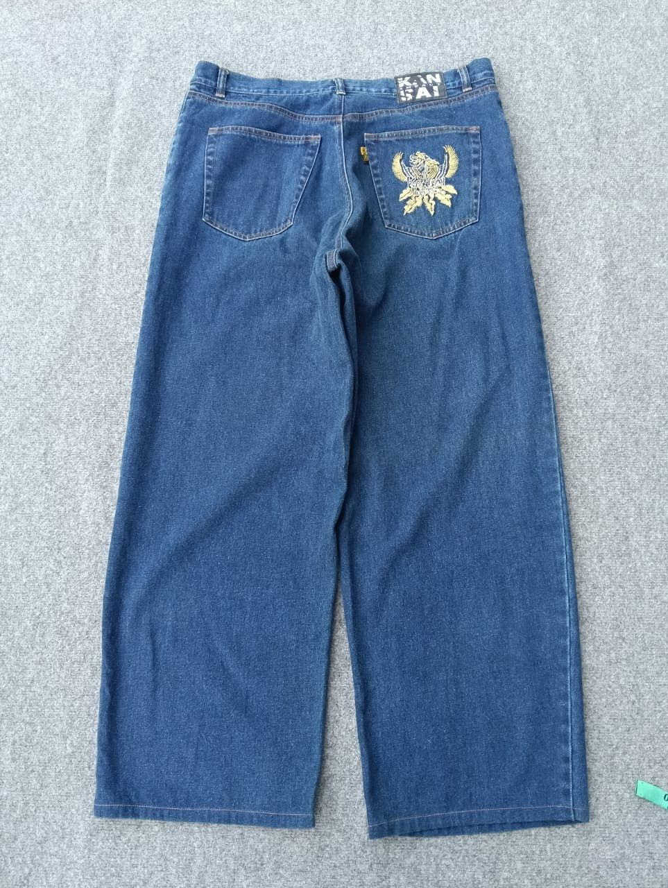 Kansai Yamamoto 90s baggy KANSAI IMPACT Embroidered Eagle Denim Jeans Size US 36 / EU 52 - 1 Thumbnail