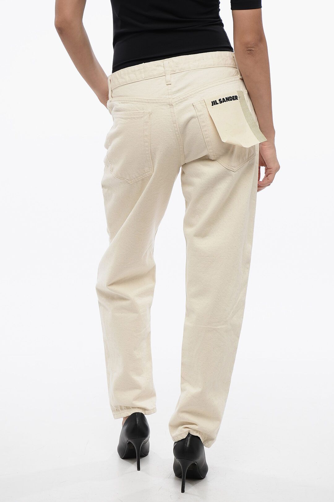 Jil Sander og1mm1225 5-Pocket Cotton Regular Fit Denim in White Size 30" / US 8 / IT 44 - 2 Thumbnail