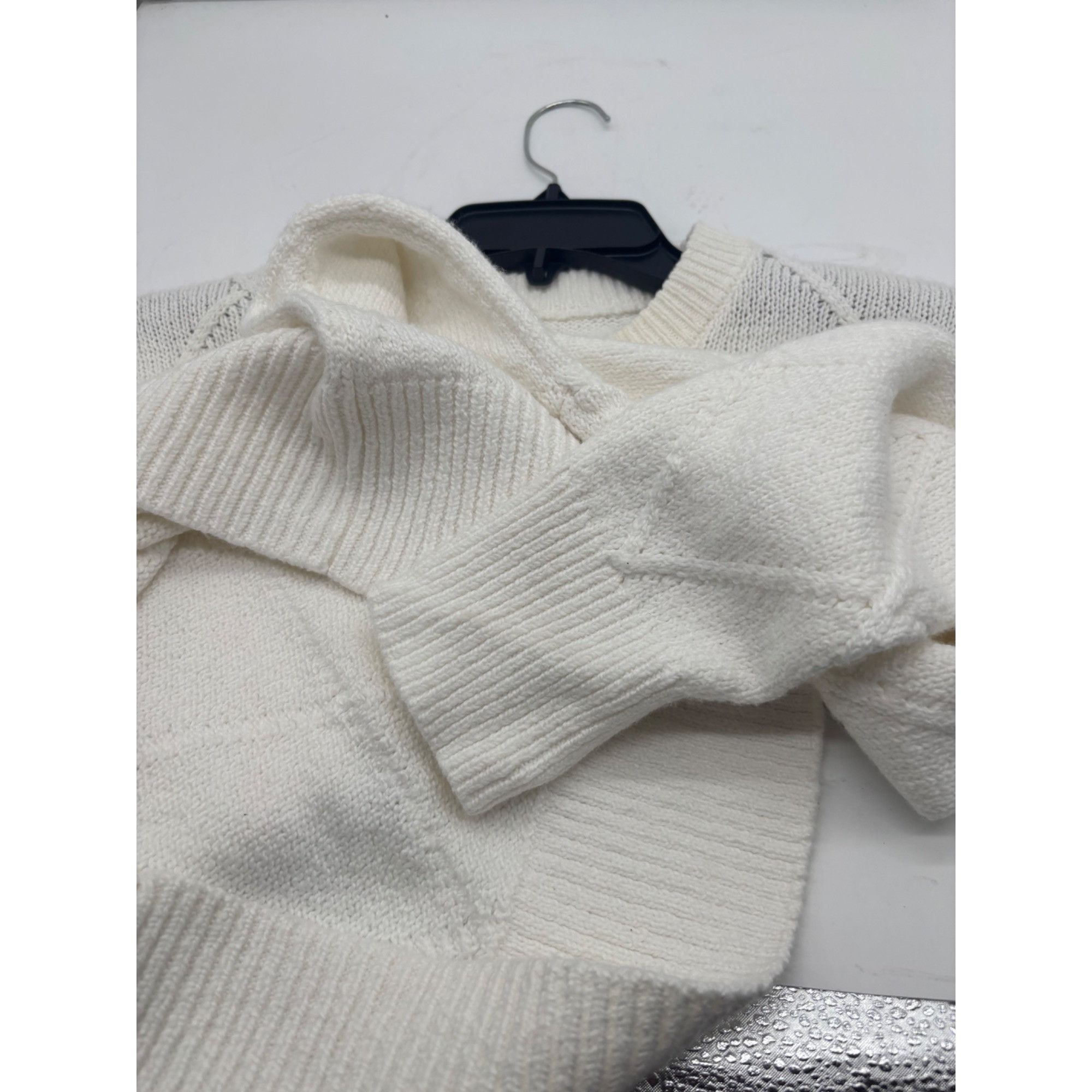 Other Caslon Diamond Cable Knit Sweater In Ivory Cloud, Sz. M Size M / US 6-8 / IT 42-44 - 7 Thumbnail