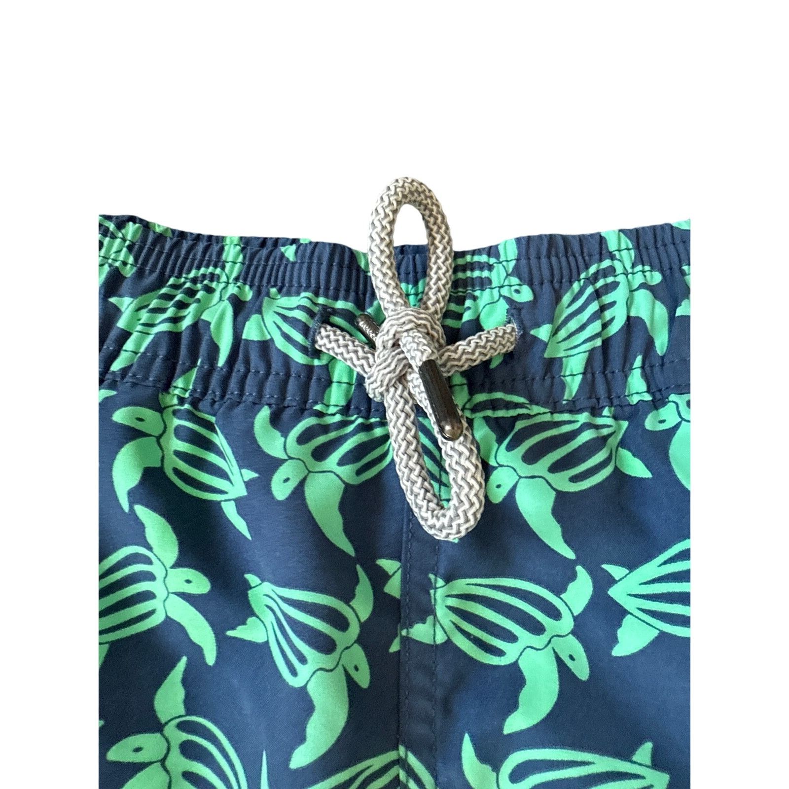 Other Tom & Teddy Mens Swim Trunks Blue with Green Turtles Size US 34 / EU 50 - 4 Thumbnail