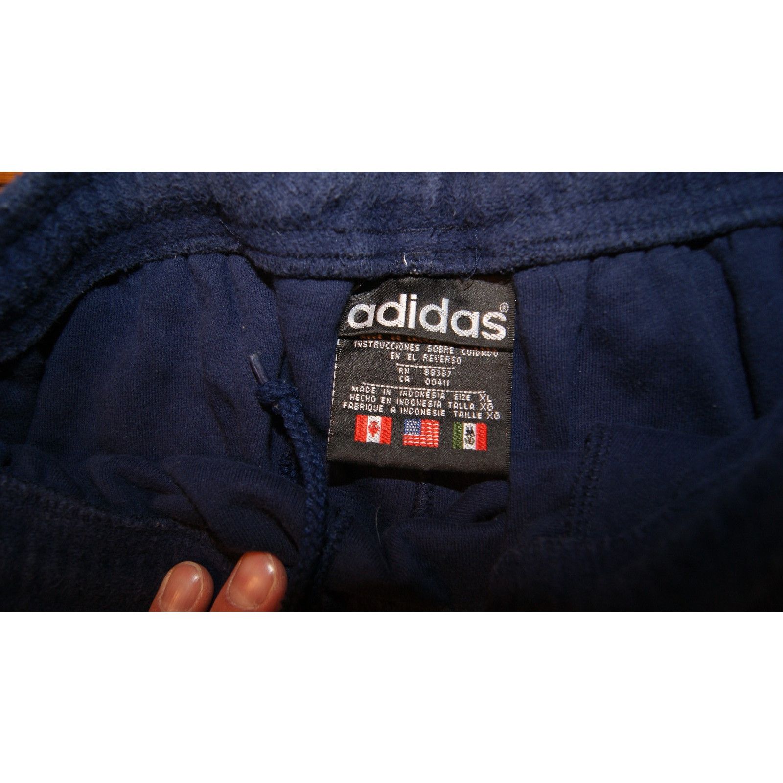Adidas VTG Y2K Adidas Terry Cloth Towel Mens XL Blue Shorts White Size US 36 / EU 52 - 3 Thumbnail